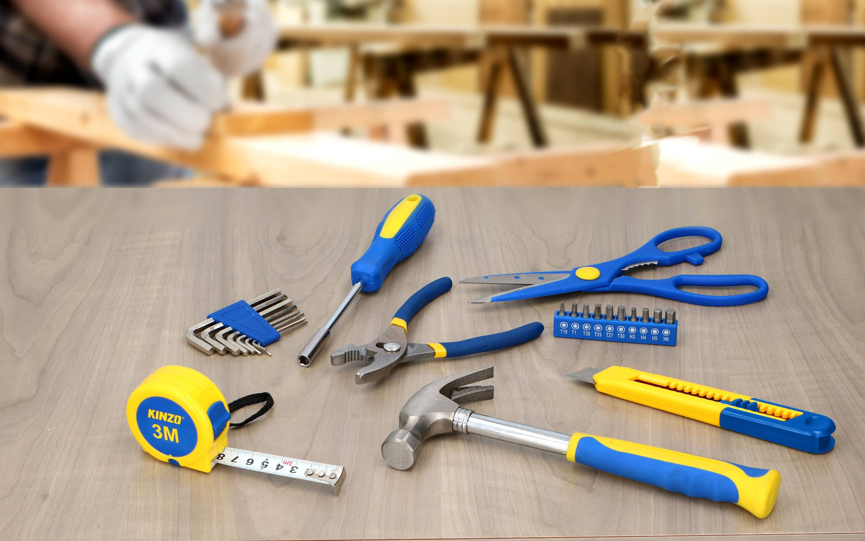 KINZO Werkzeug-Set Home 39-teilig