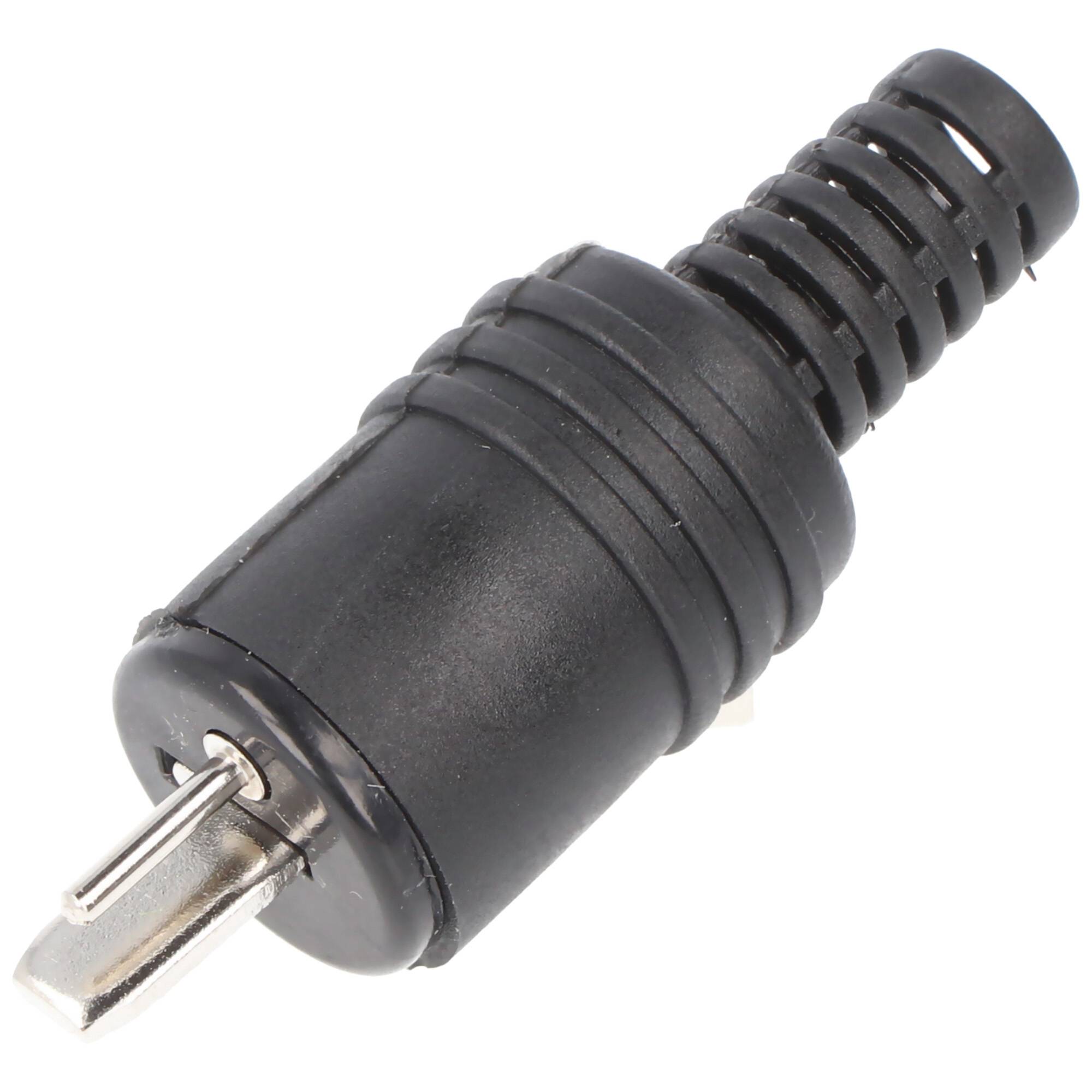 Goobay Lautsprecherstecker - mit Schraubanschluss und Knickschutz, 1 Stück