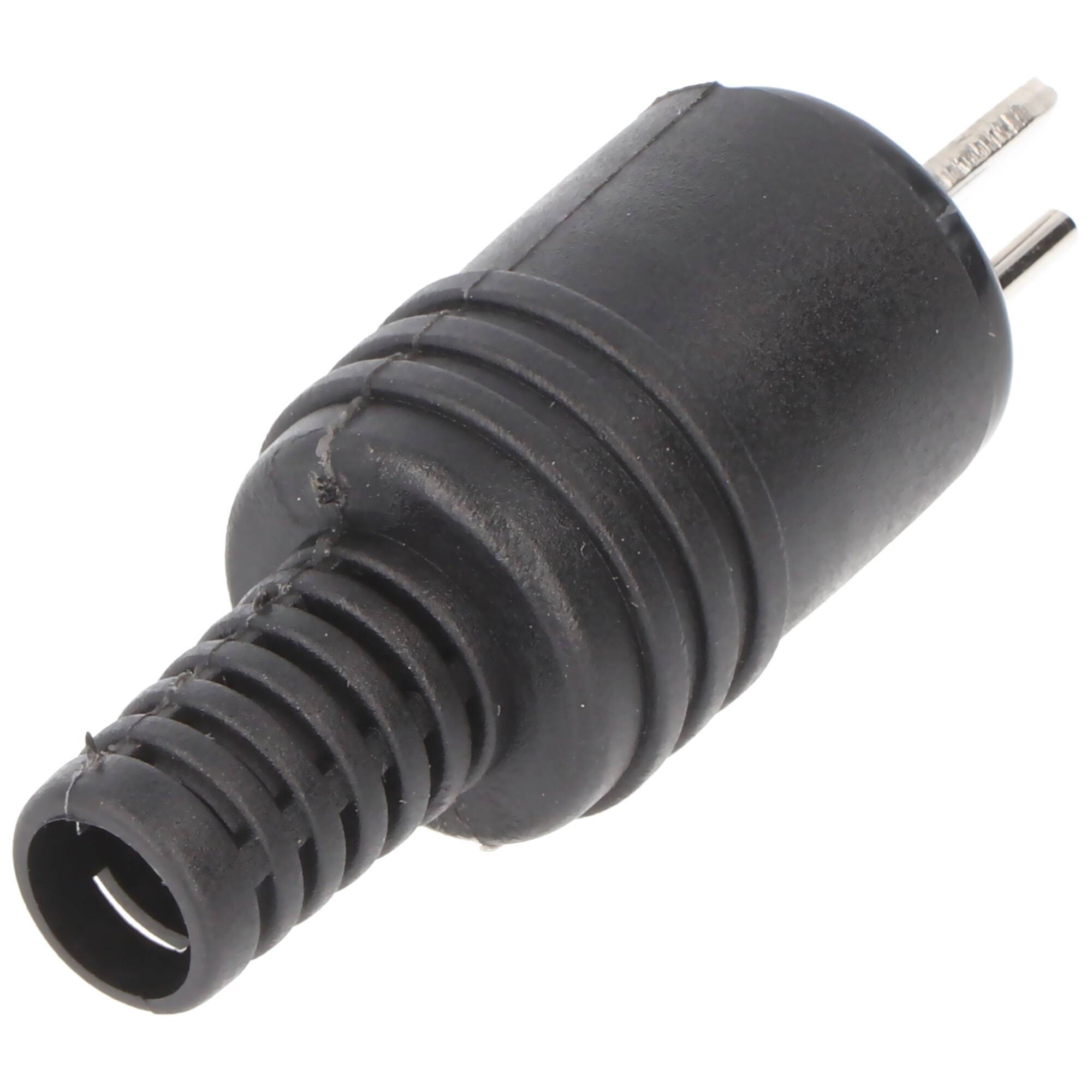 Goobay Lautsprecherstecker - mit Schraubanschluss und Knickschutz, 1 Stück