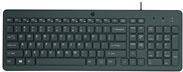 HP 150 kabelgebundene Tastatur, schwarz, USB, US-Layout (664R5AA#ABB)