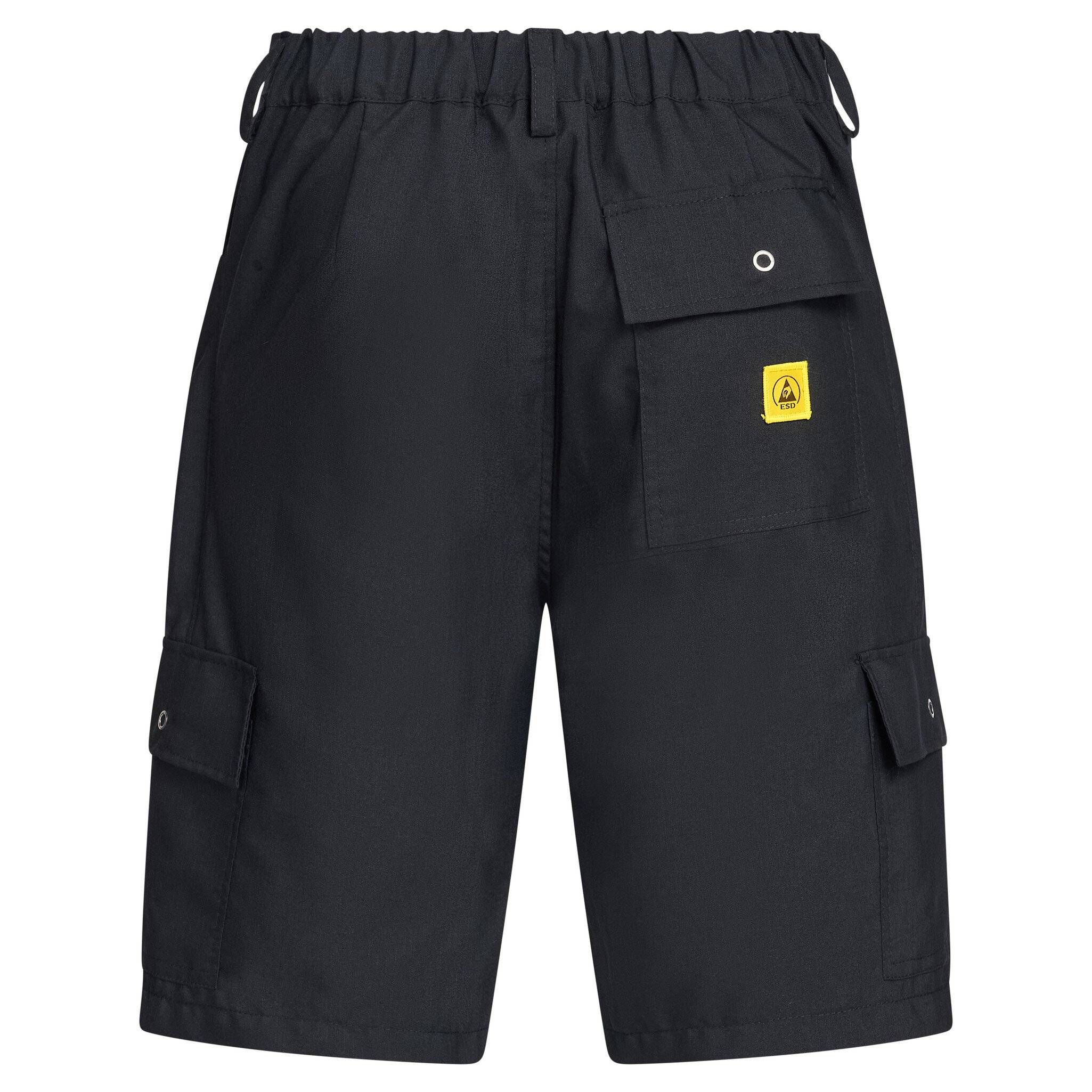 ESD-Hose, kurz, 128 g/m², schwarz, S
