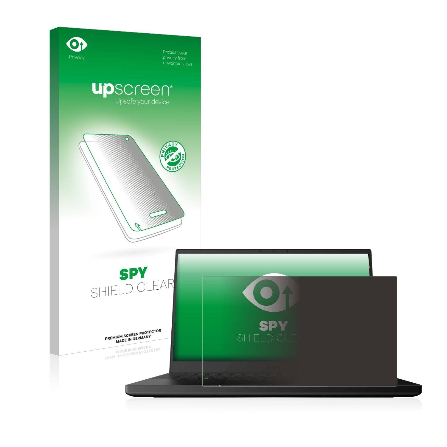 upscreen Spy Shield Clear Premium Blickschutzfolie für Razer Blade 15
