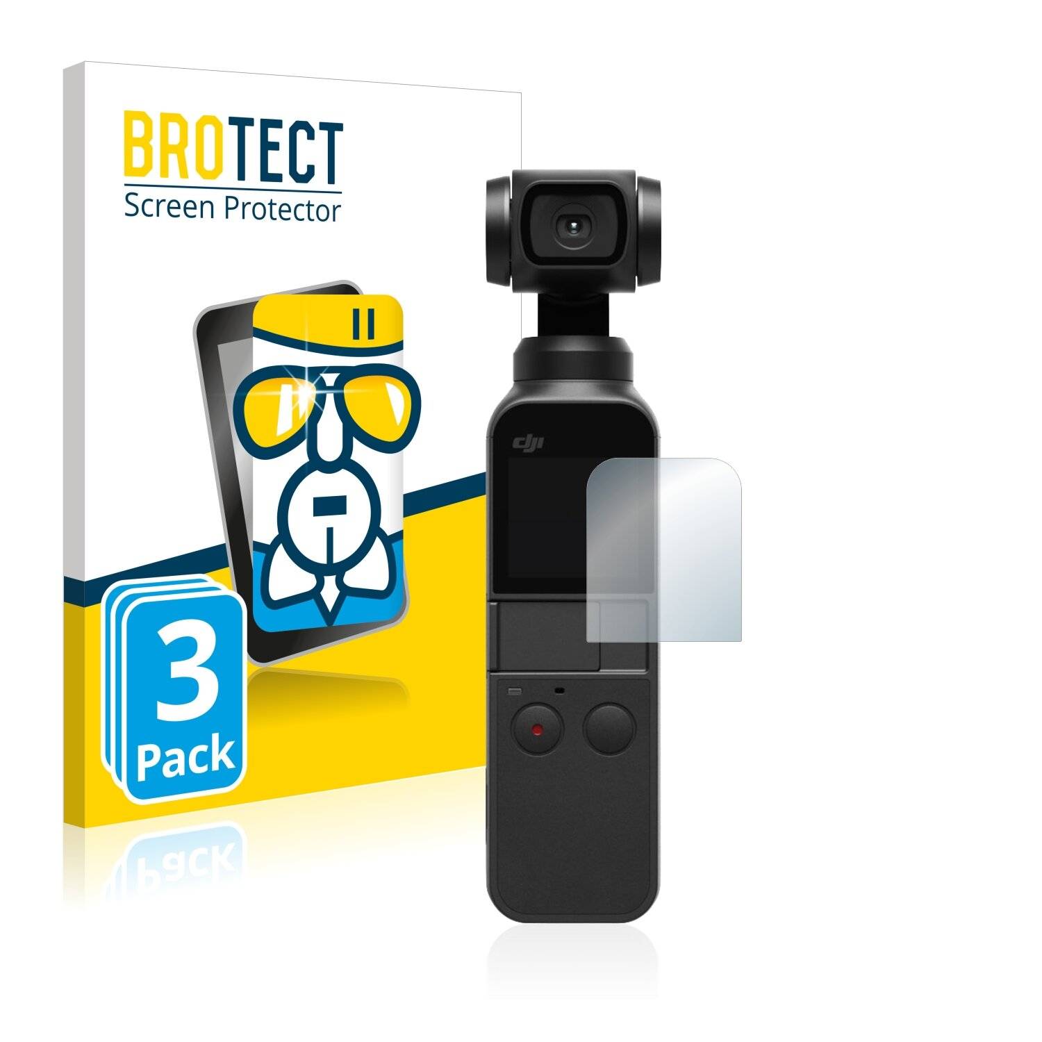 3x BROTECT AirGlass Schutzglas Folie für DJI Osmo Pocket