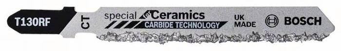 Stichsägeblatt T 130RIFF Special for Ceramics L.83mm HM-besch. Körnung30 3erPack