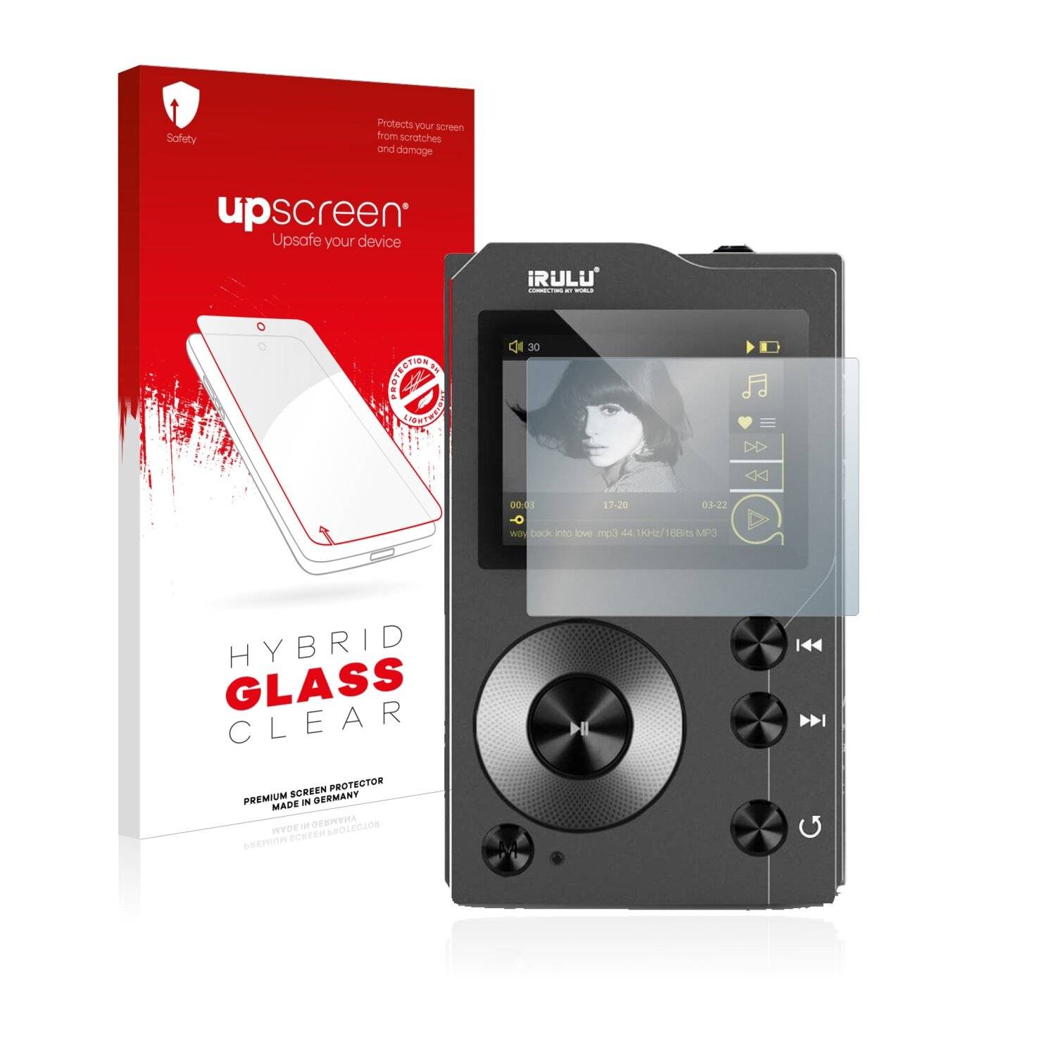 upscreen Hybrid Glass Clear Premium Schutzglas Folie für Surfans