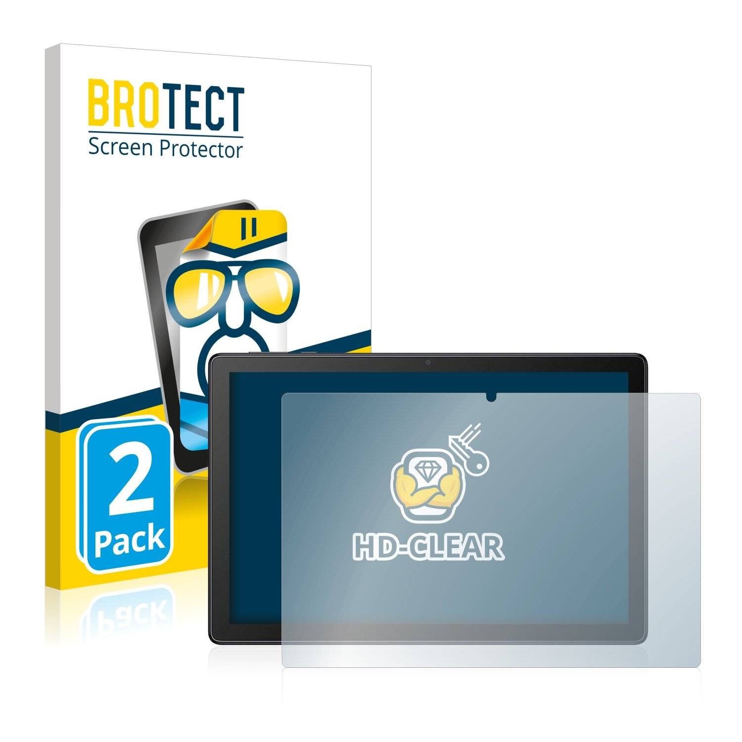 2x BROTECT HD-Clear Displayschutzfolie für Alcatel 1T