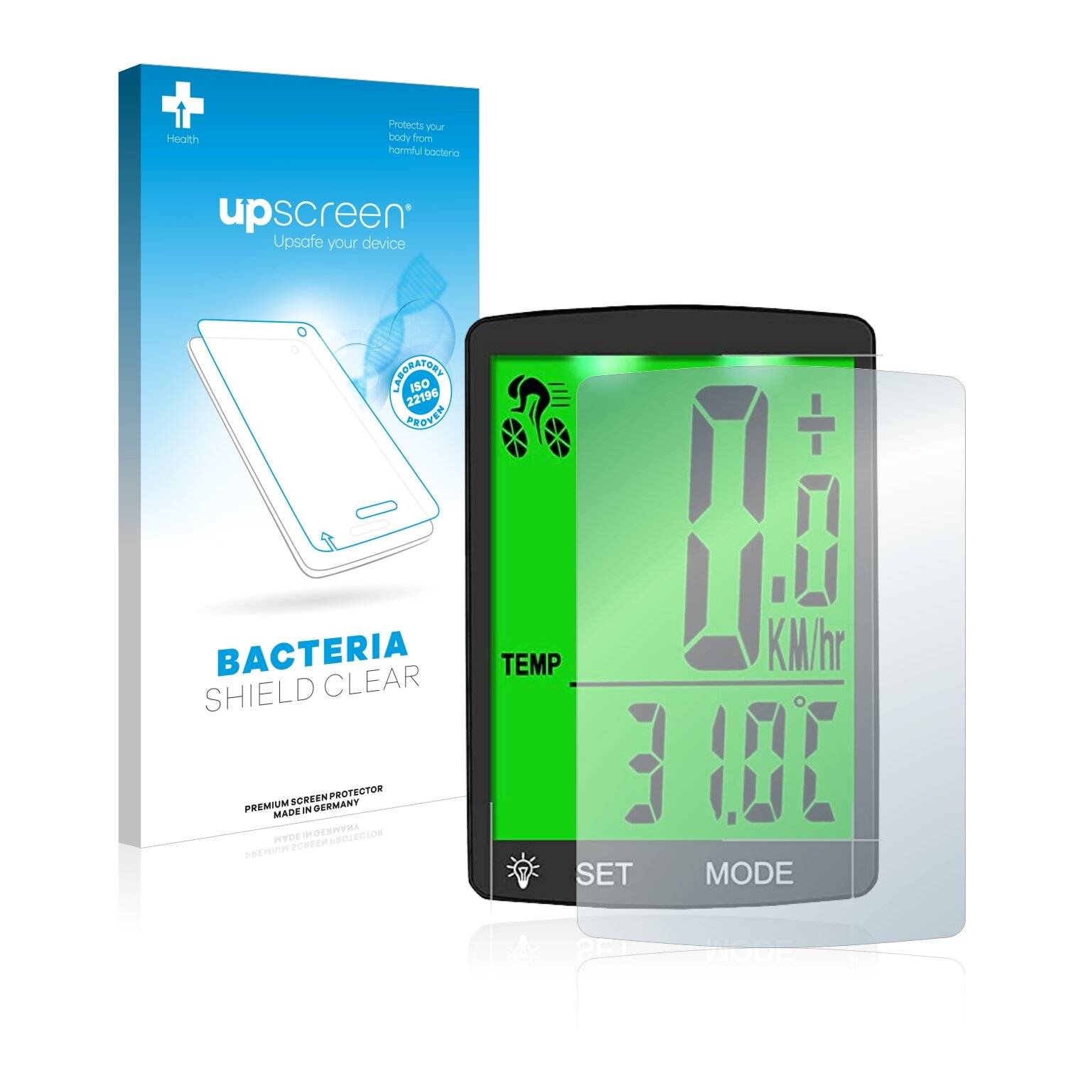 upscreen Bacteria Shield Clear Premium Antibakterielle Displayschutzfolie für Montop Bike