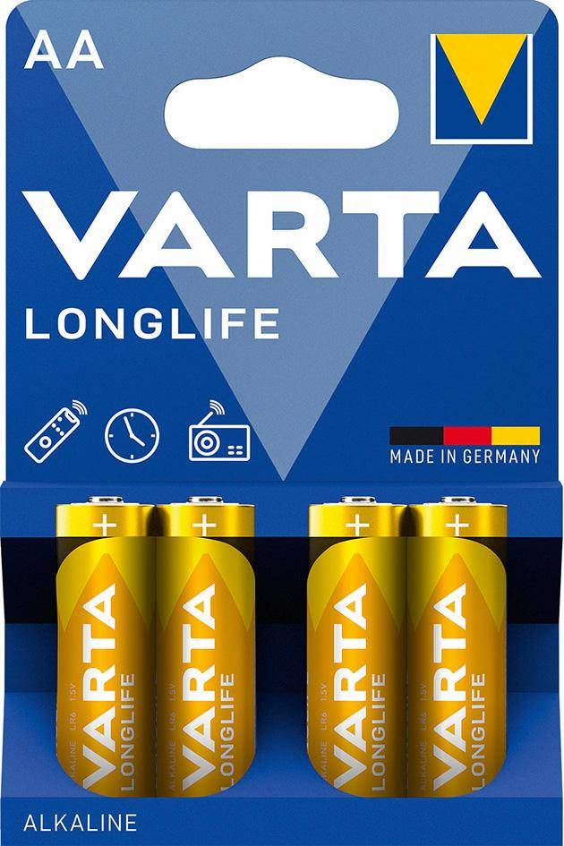 Batterie LONGLIFE VARTA AA 4er Blister - Artikel: 4008496525157