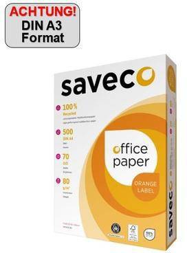 Saveco Kopierpapier Orange 100000006 A3 80g ws 500Bl.