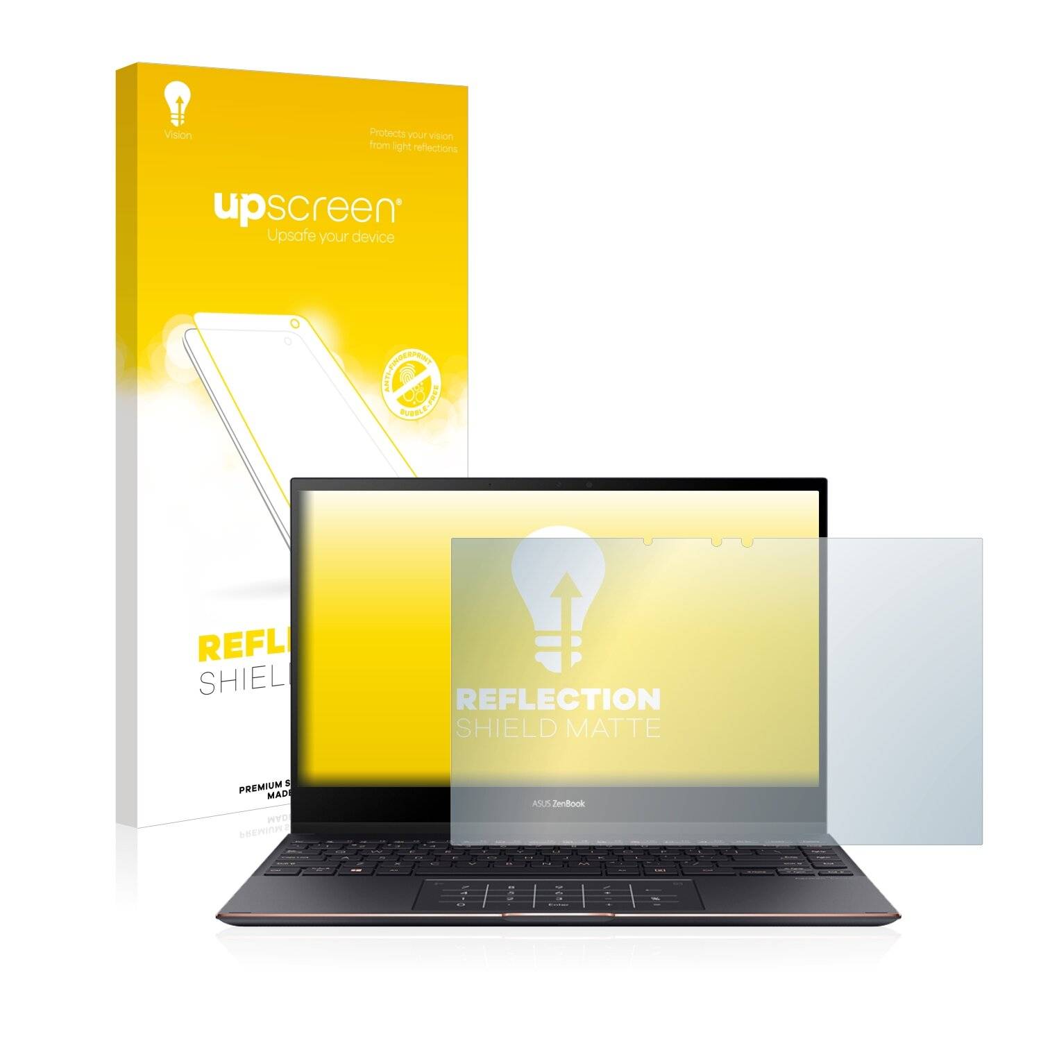 upscreen Reflection Shield Matte Premium Displayschutzfolie für Asus ZenBook Flip S