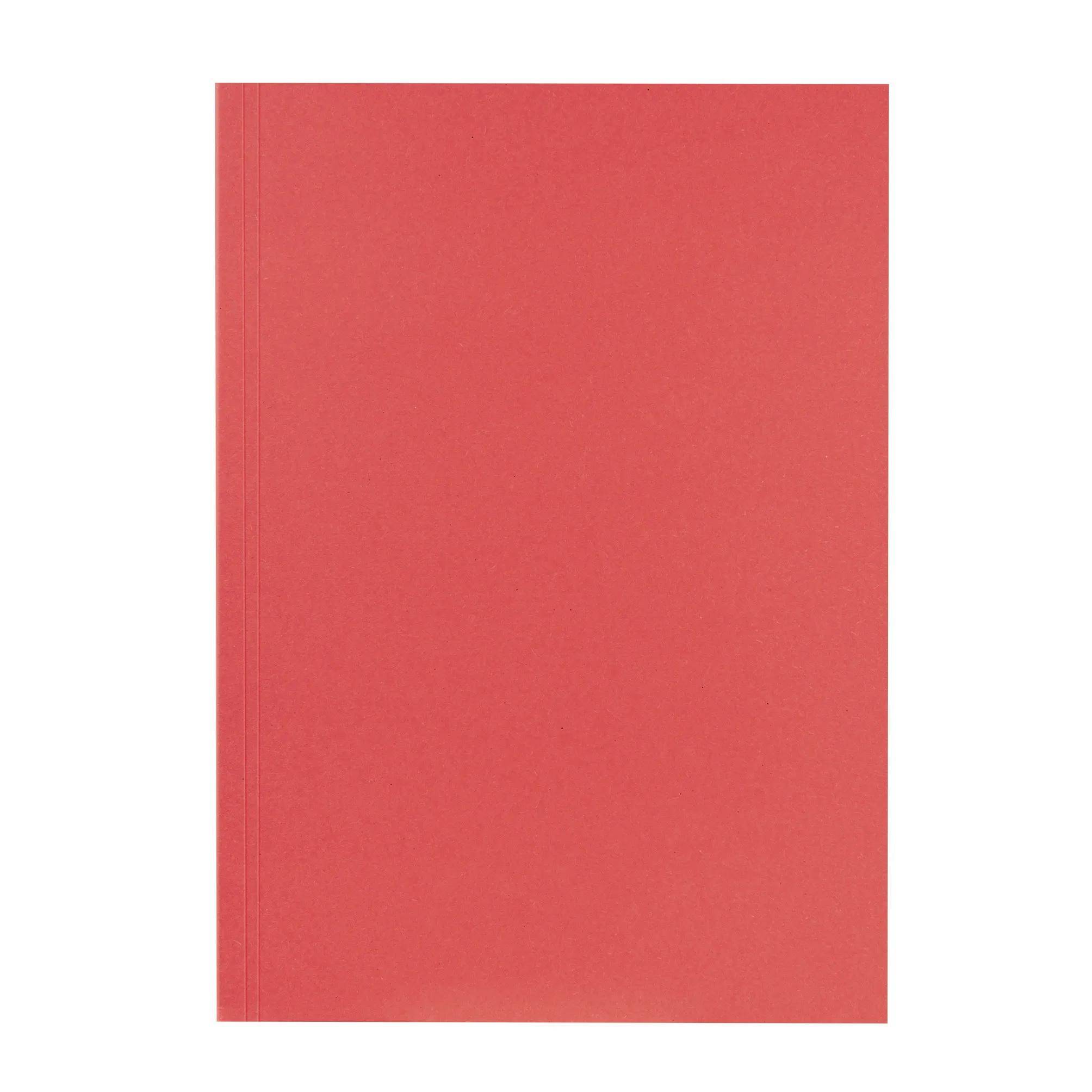 Falken 100x Aktendeckel für DIN A4, 250g/m2 Manila-RC-Karton - Rot - 80004138F