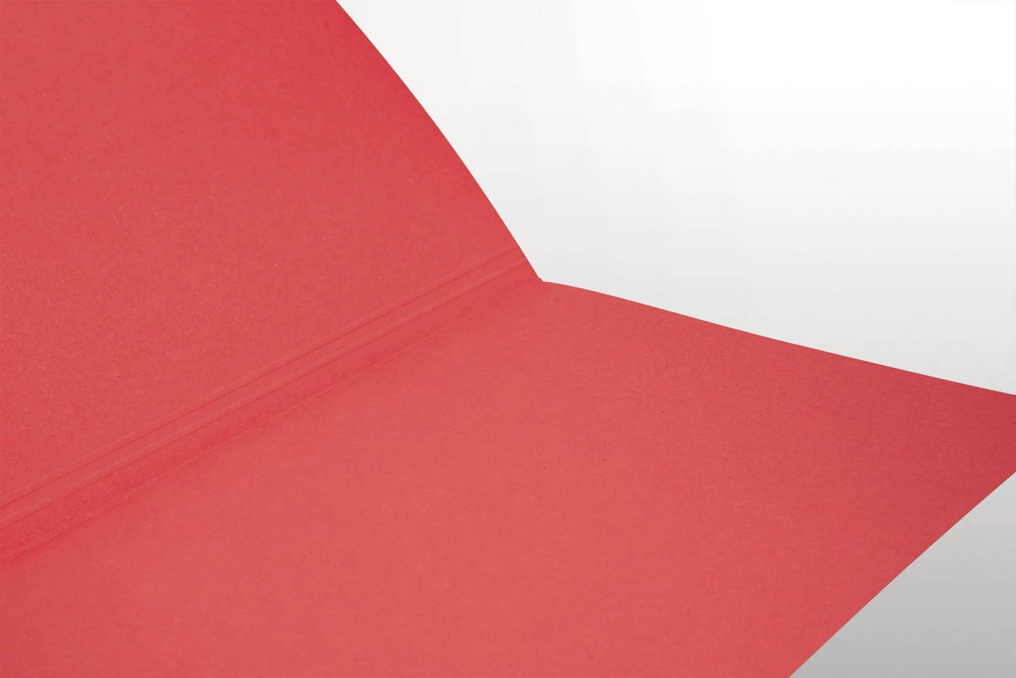 Falken 100x Aktendeckel für DIN A4, 250g/m2 Manila-RC-Karton - Rot - 80004138F