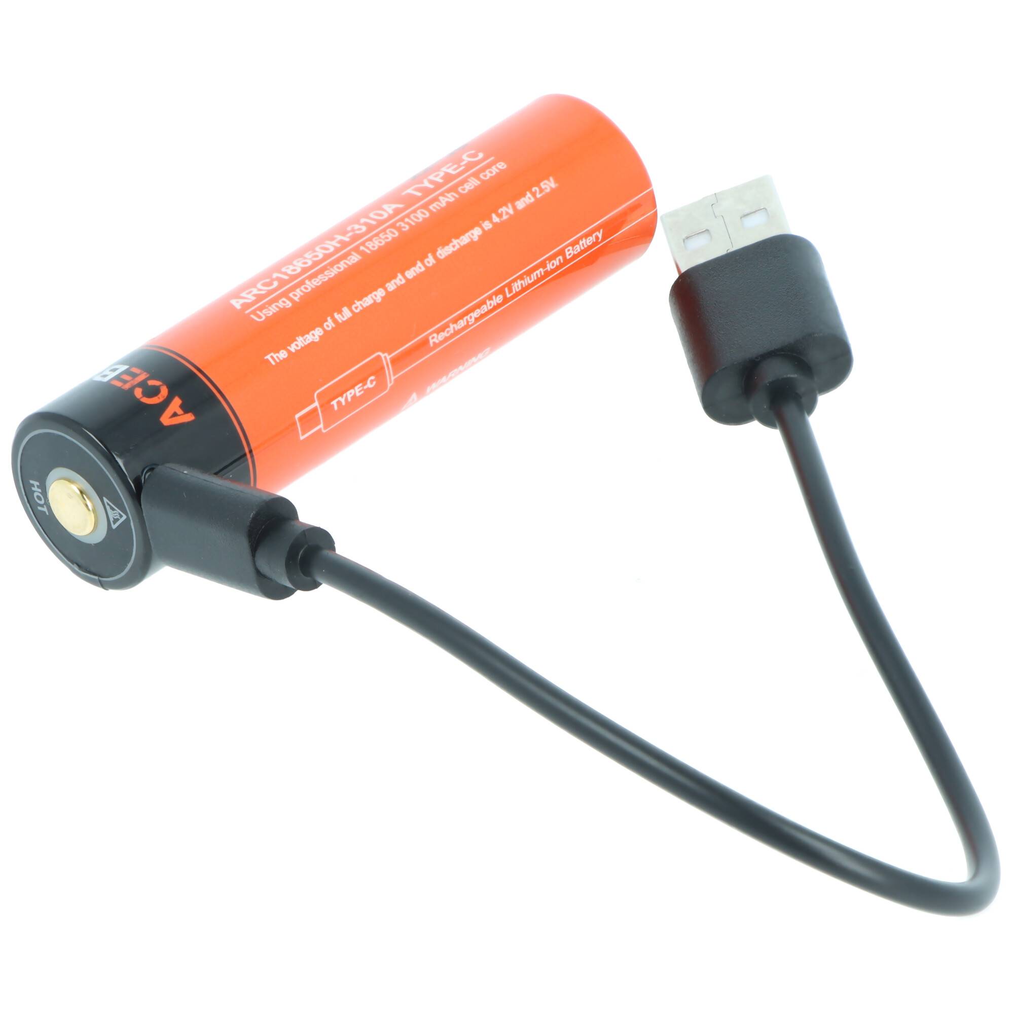 AceBeam E70 Mini LED-Taschenlampe mit 2.000 Lumen, CRI90+, inklusive Akku