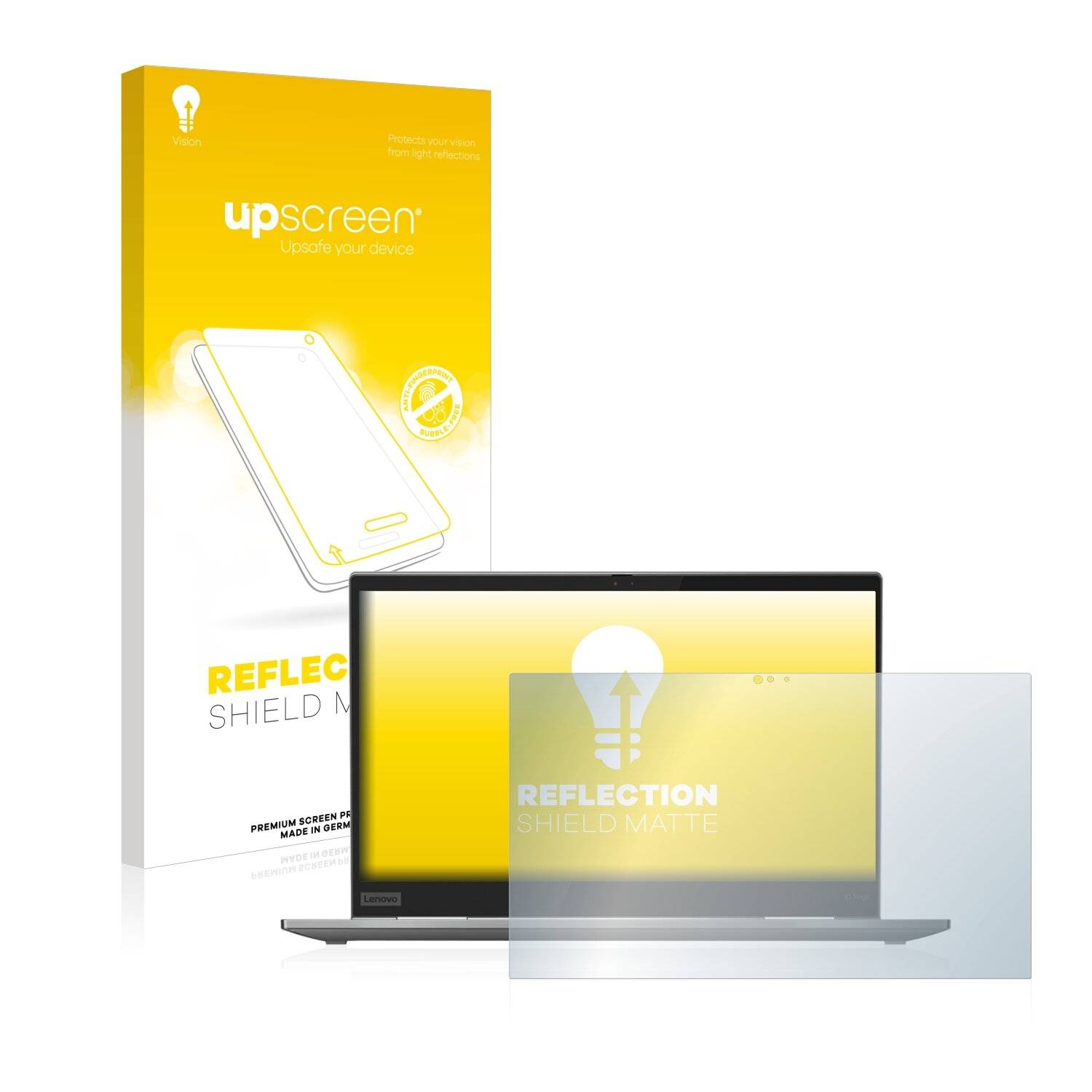 upscreen Reflection Shield Matte Premium Displayschutzfolie für Lenovo ThinkPad X1 Yoga (5.