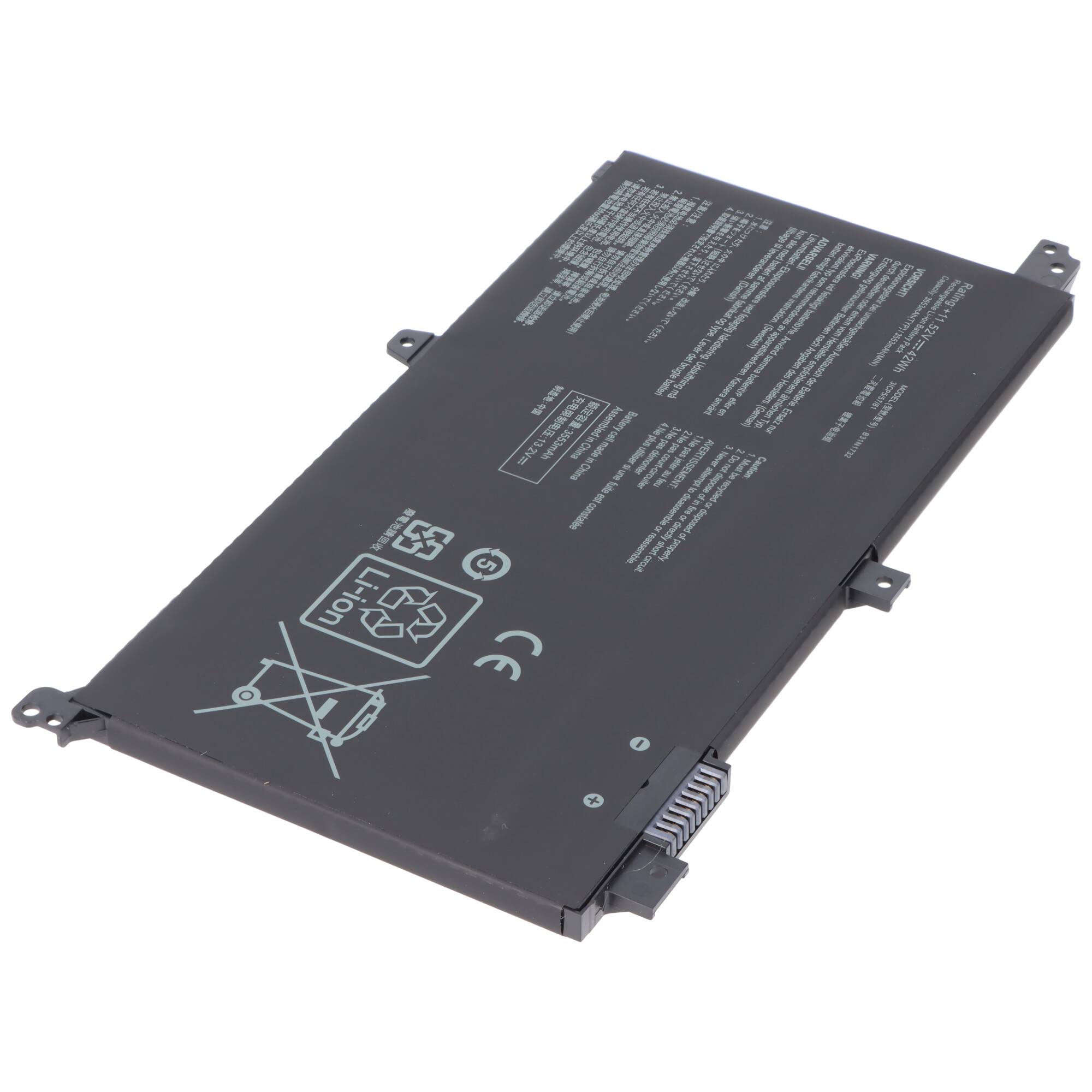 Akku passend für ASUS Vivobook S14 S430FN, B31N1732, Li-Polymer, 11,52V, 3645mAh, 42Wh