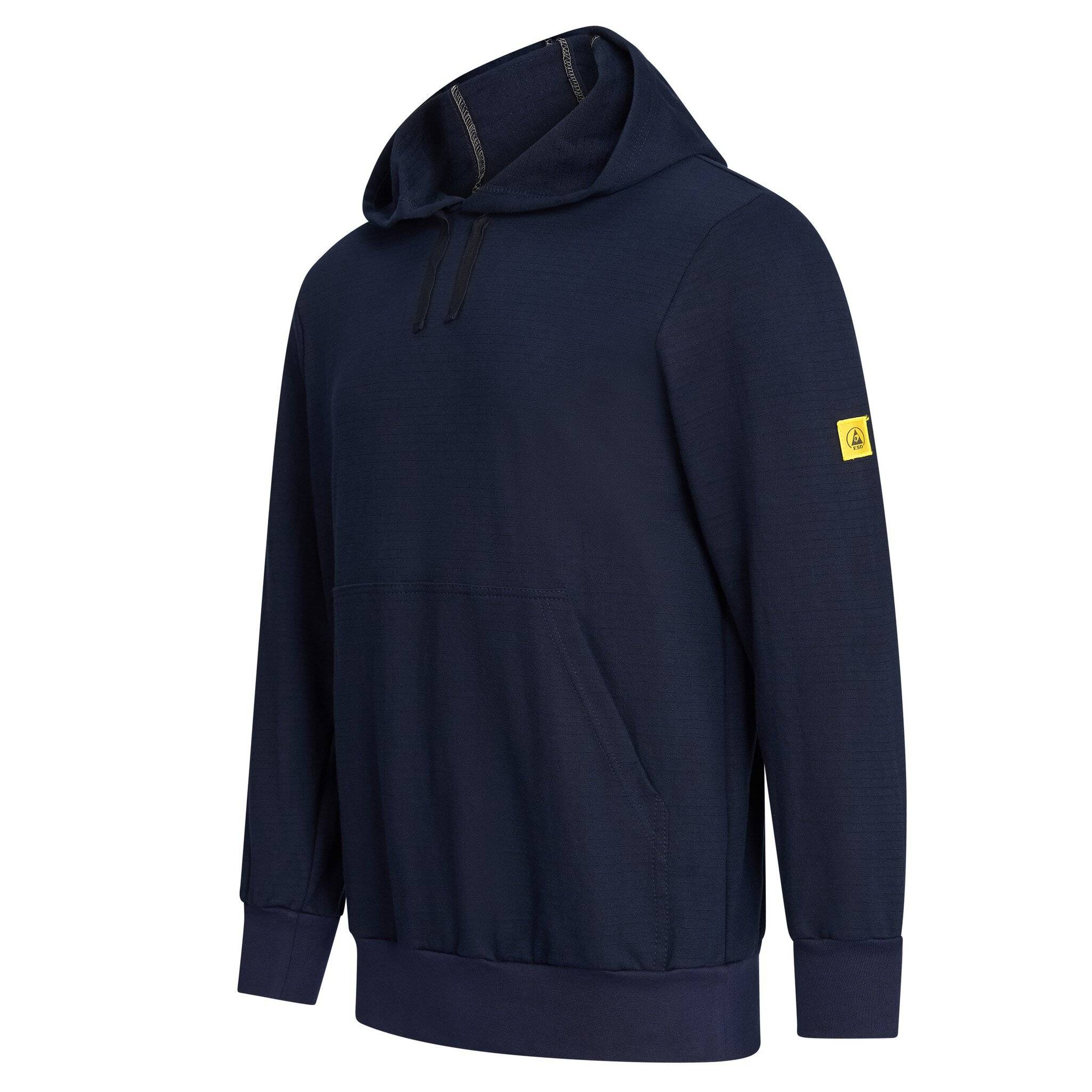 ESD-Sweatshirt mit Kapuze, 280g/m², marineblau, S