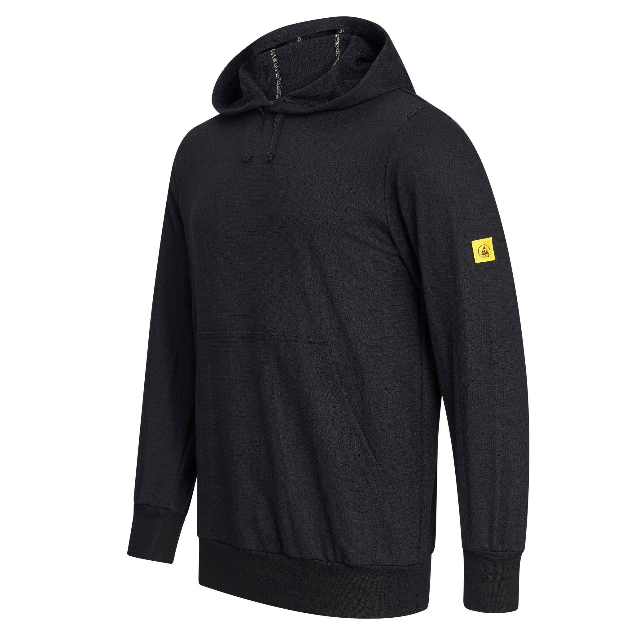 ESD-Sweatshirt mit Kapuze, schwarz, 280g/m², XXL