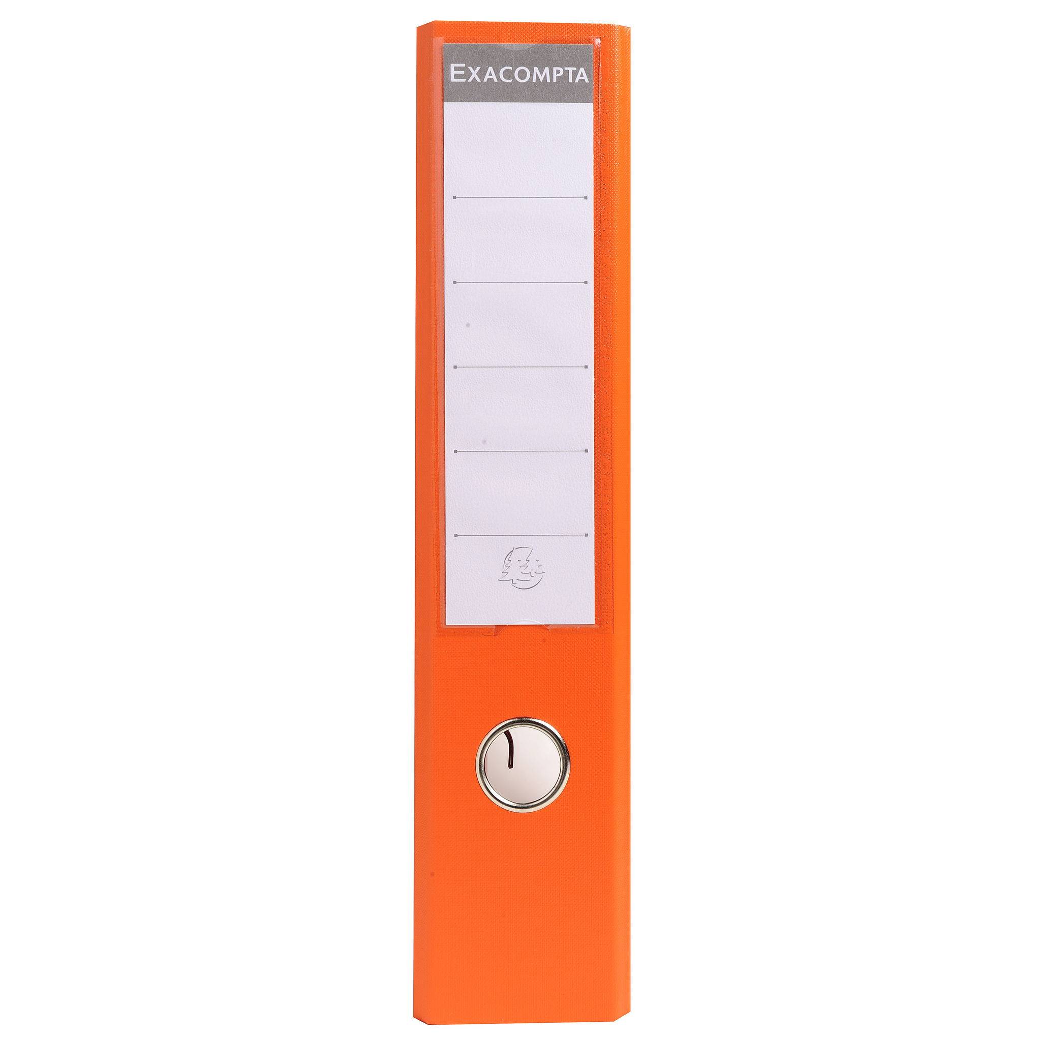 Exacompta 10x Ordner Prem'Touch PVC Rücken 70mm 32x29cm A4 Maxi Orange 53744E