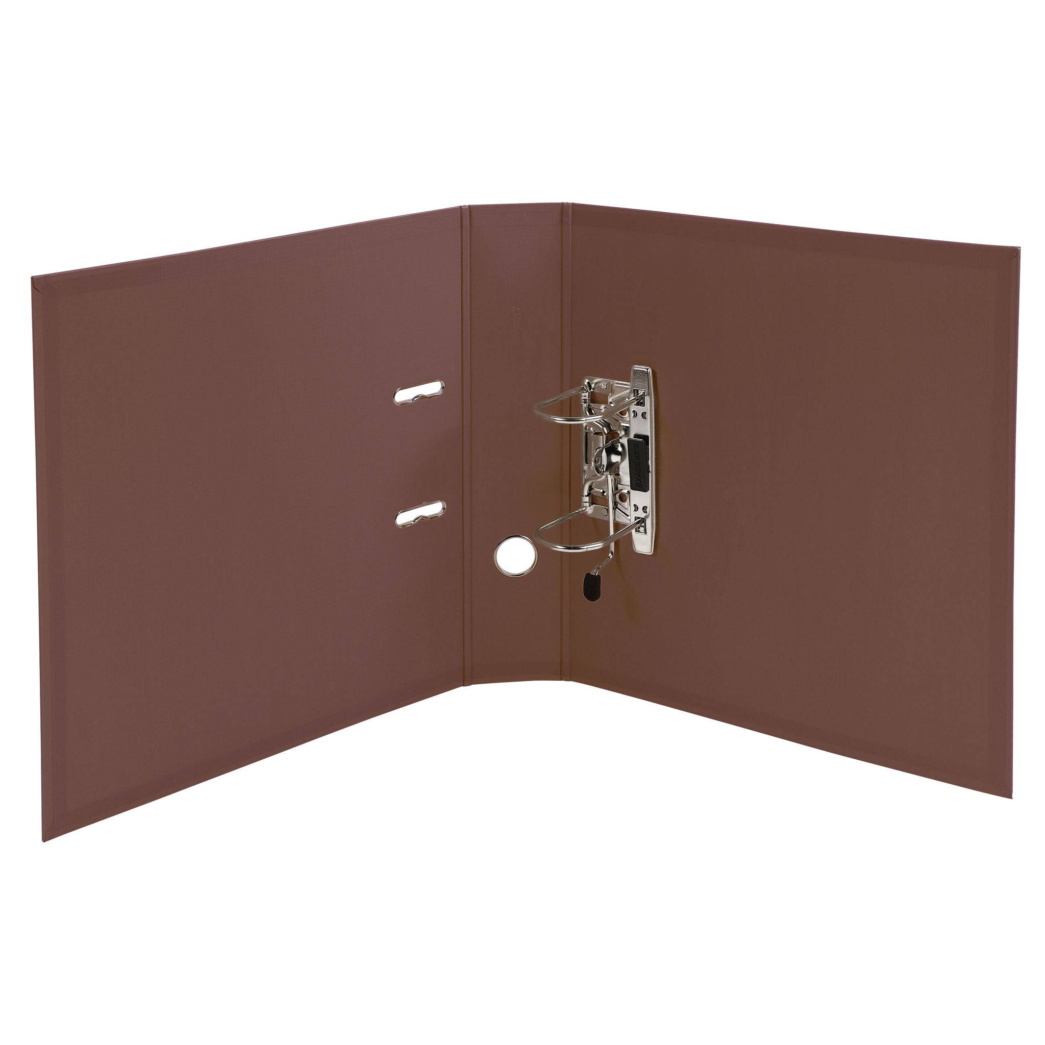 Exacompta 10x Ordner Prem'Touch PVC Rücken 70mm A4 Maxi Kastanienbraun 53746E