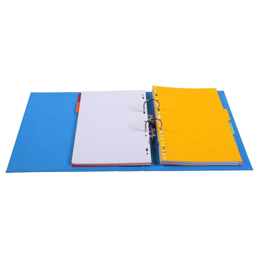 Exacompta 10x Ordner Prem'Touch PVC, Rücken 70mm, 32x29cm A4 Maxi, Blau, 53742E