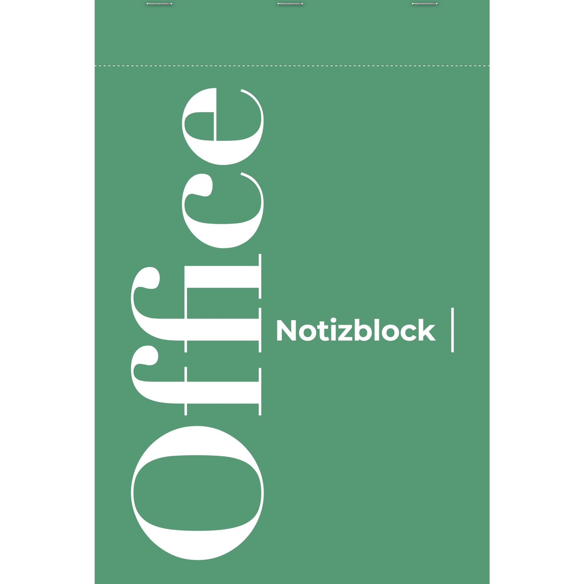 Clairefontaine 10x Notizblock Office A4 50 Bl kariert 70g, grüner Deckel 18351SC
