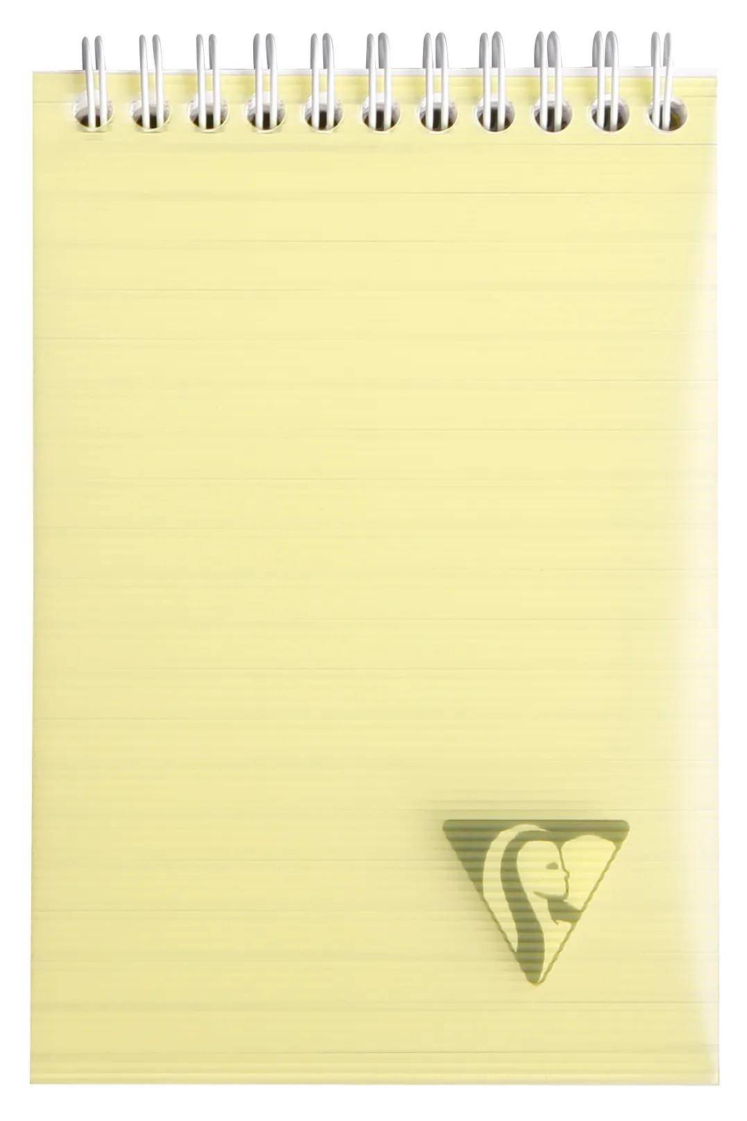 Clairefontaine 5x Block mit Doppelspirale A6 80 Blatt liniert sortiert 328656C