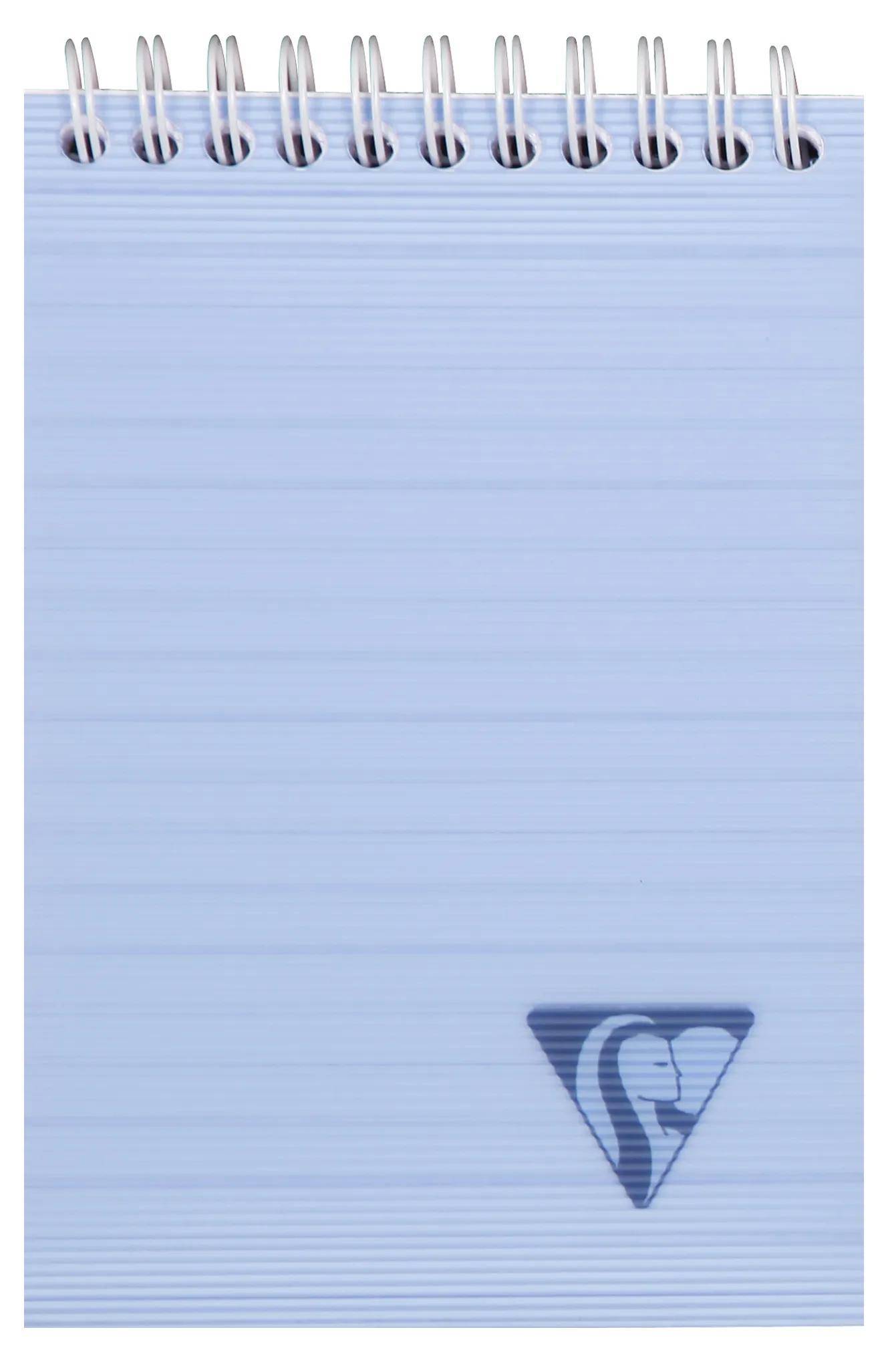 Clairefontaine 5x Block mit Doppelspirale A6 80 Blatt liniert sortiert 328656C