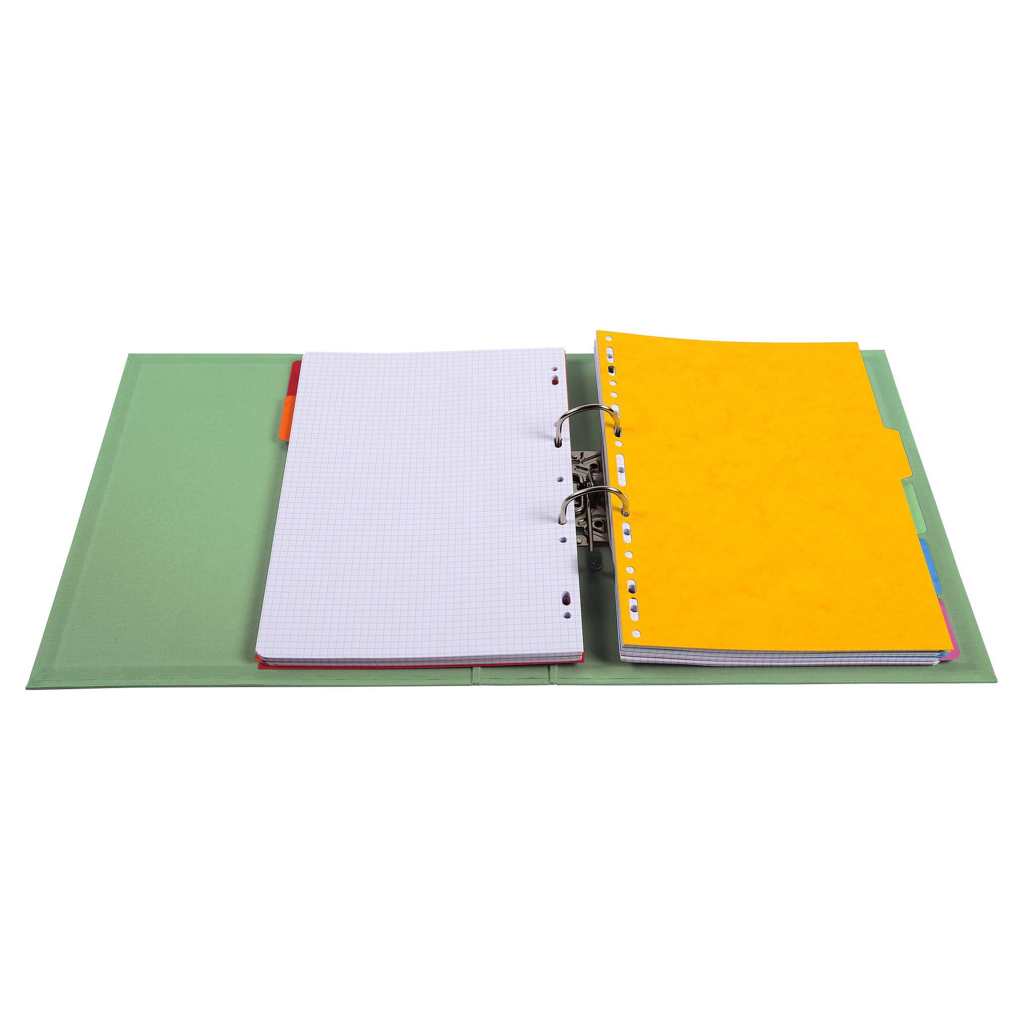 Exacompta 10x Ordner Prem'Touch PVC Rücken 50mm 32x29cm A4 Maxi Anisgrün 53556E