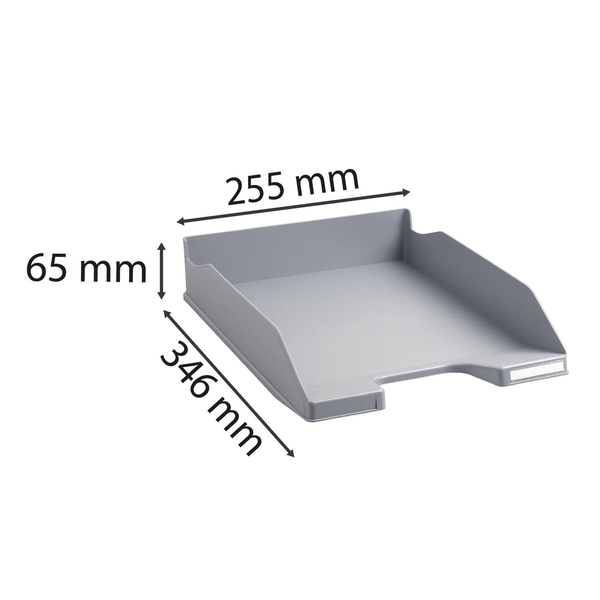 Exacompta 6x Briefablage COMBO MIDI, Kollektion Office - Steingrau - 11341D