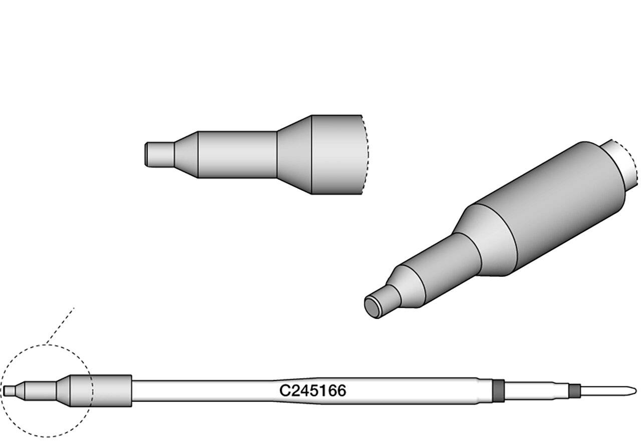 Lötspitze für Kunststoff Inox, 1,7 mm, C245166
