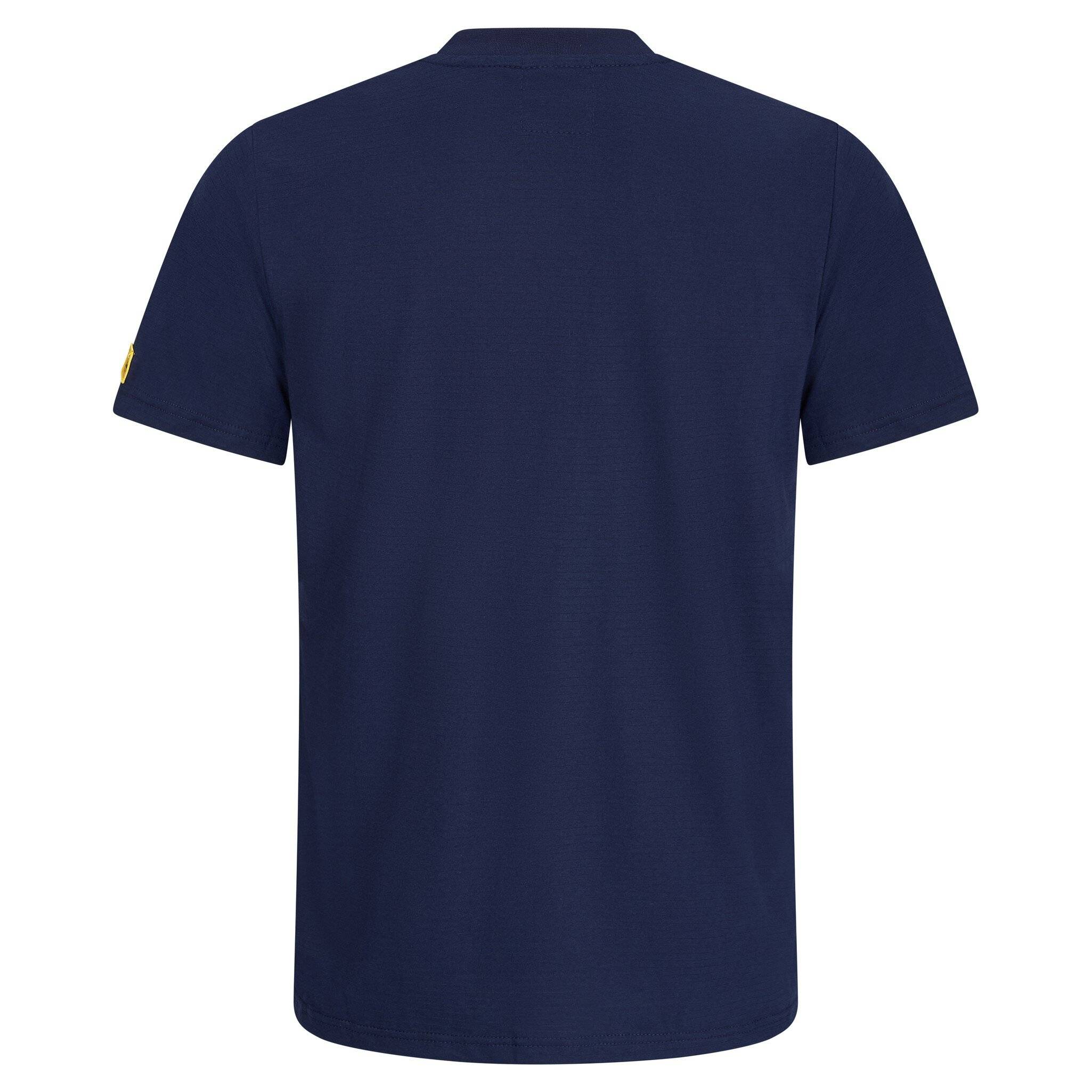 ESD-T-Shirt mit Brusttasche, rundhals, 150g/m², marineblau, 5XL
