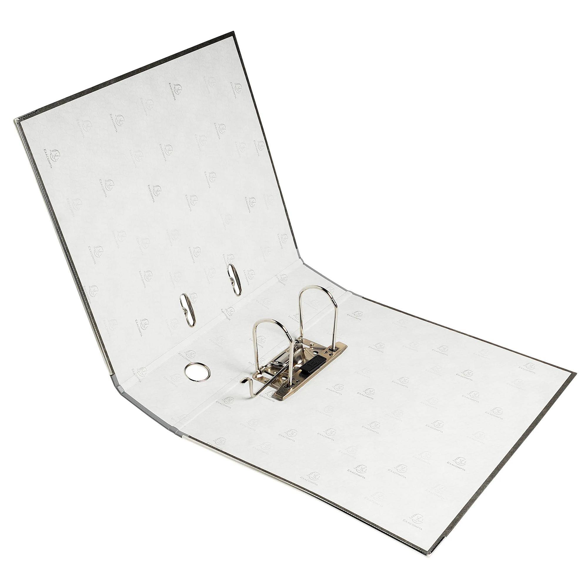 Exacompta 20x Ordner Wolkenmarmor 2Ring 70mm Rücken A4 grau 53710E