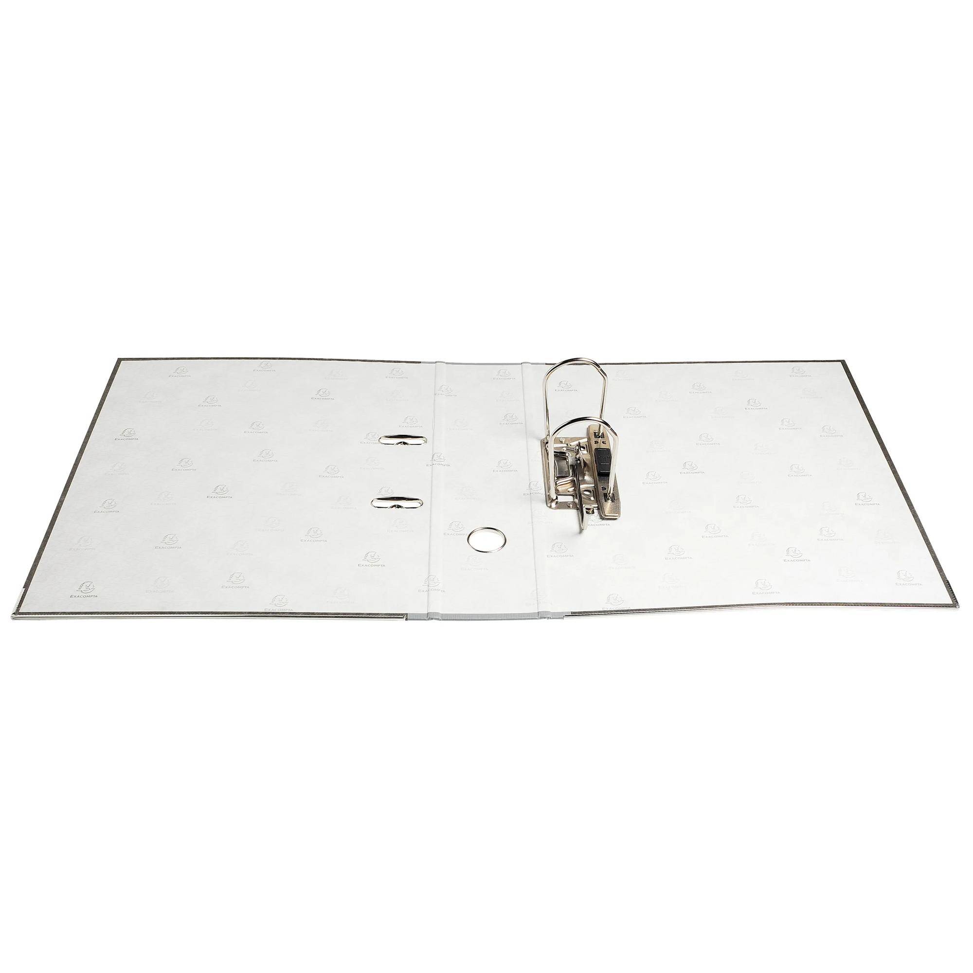 Exacompta 20x Ordner Wolkenmarmor 2Ring 70mm Rücken A4 grau 53710E