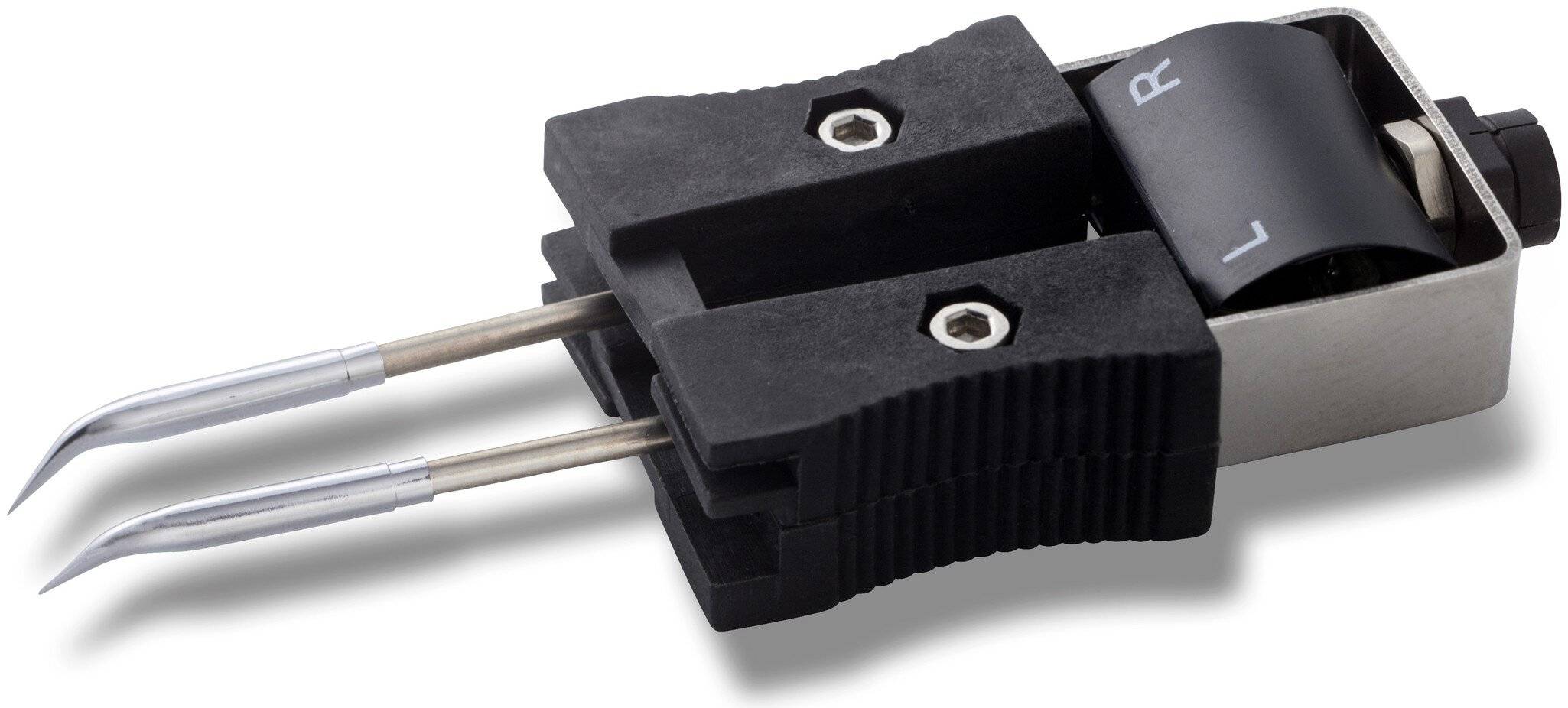 RTW 6NW 45° Lötspitzenpaar Ø 0,2 mm, verchromt, unbenetzbar