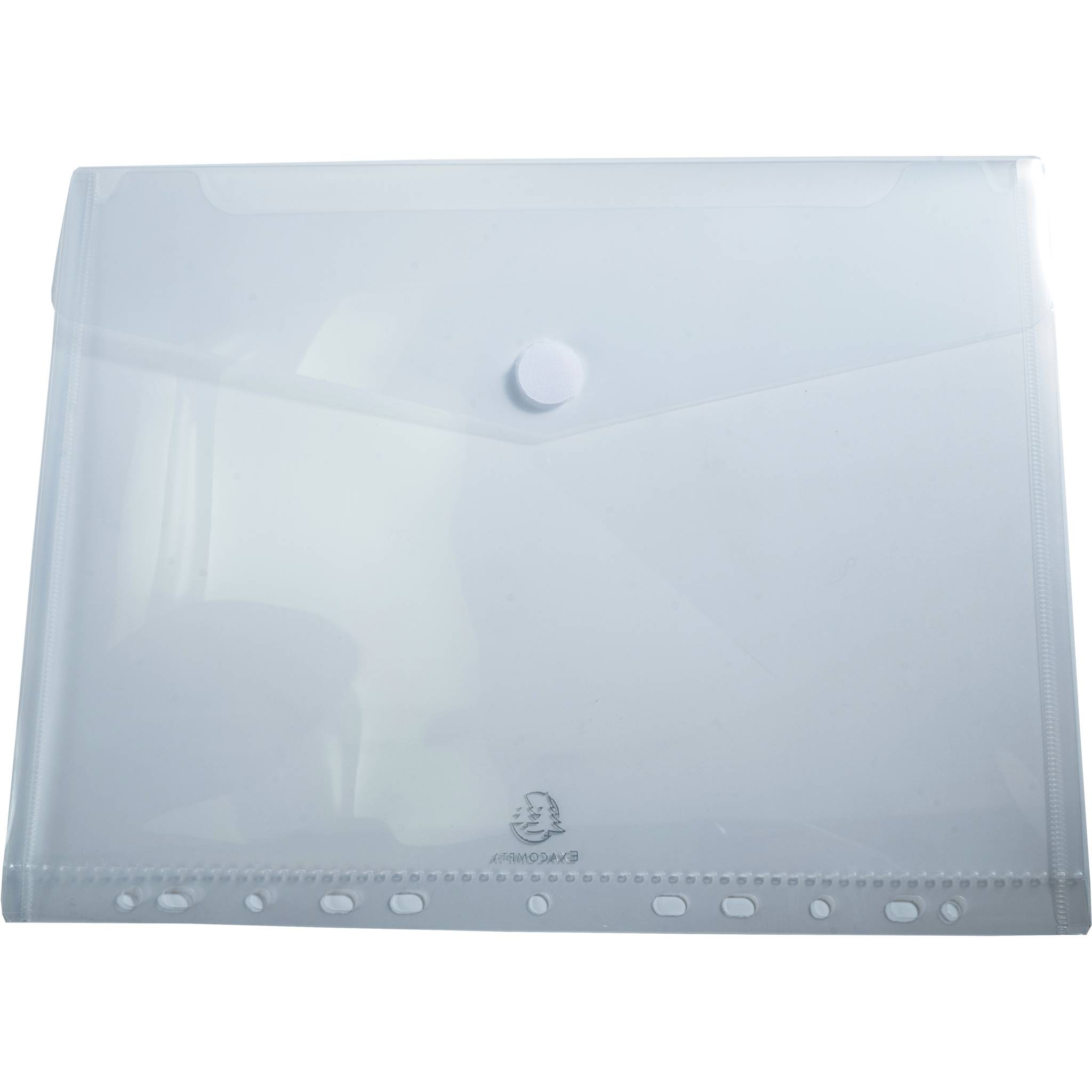 Exacompta 10x 5 verschließbaren Prospekthüllen PP A4 Transparent 57381E