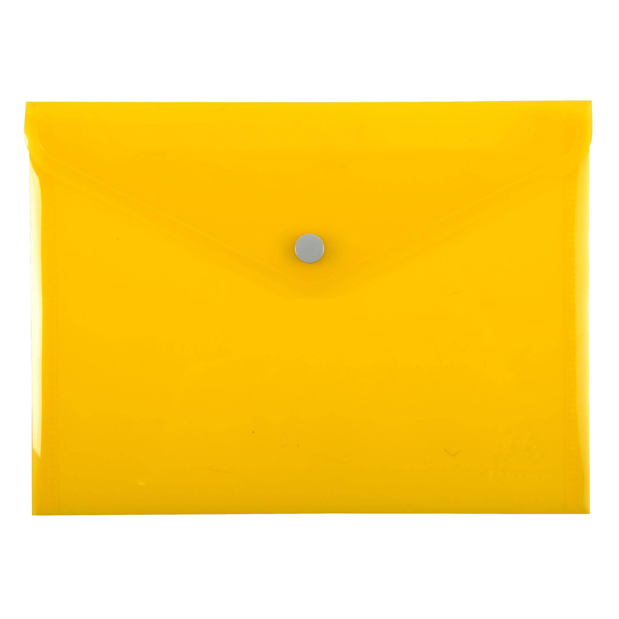 Exacompta 30x Tasche mit Druckknopf Iderama aus PP - Farben sortiert - 34440E