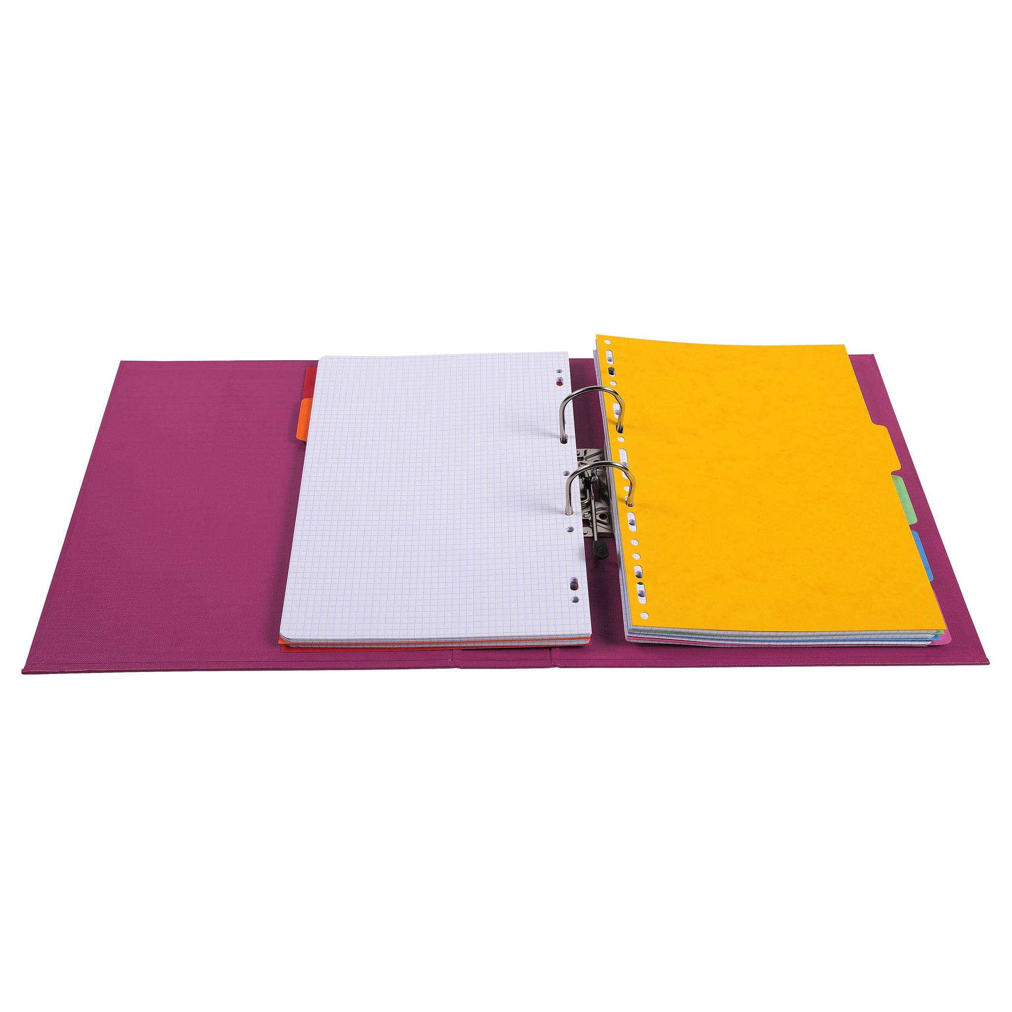 Exacompta 10x Ordner Prem'Touch PVC Rücken 70mm 32x29cm A4 Maxi Fuchsia 53747E