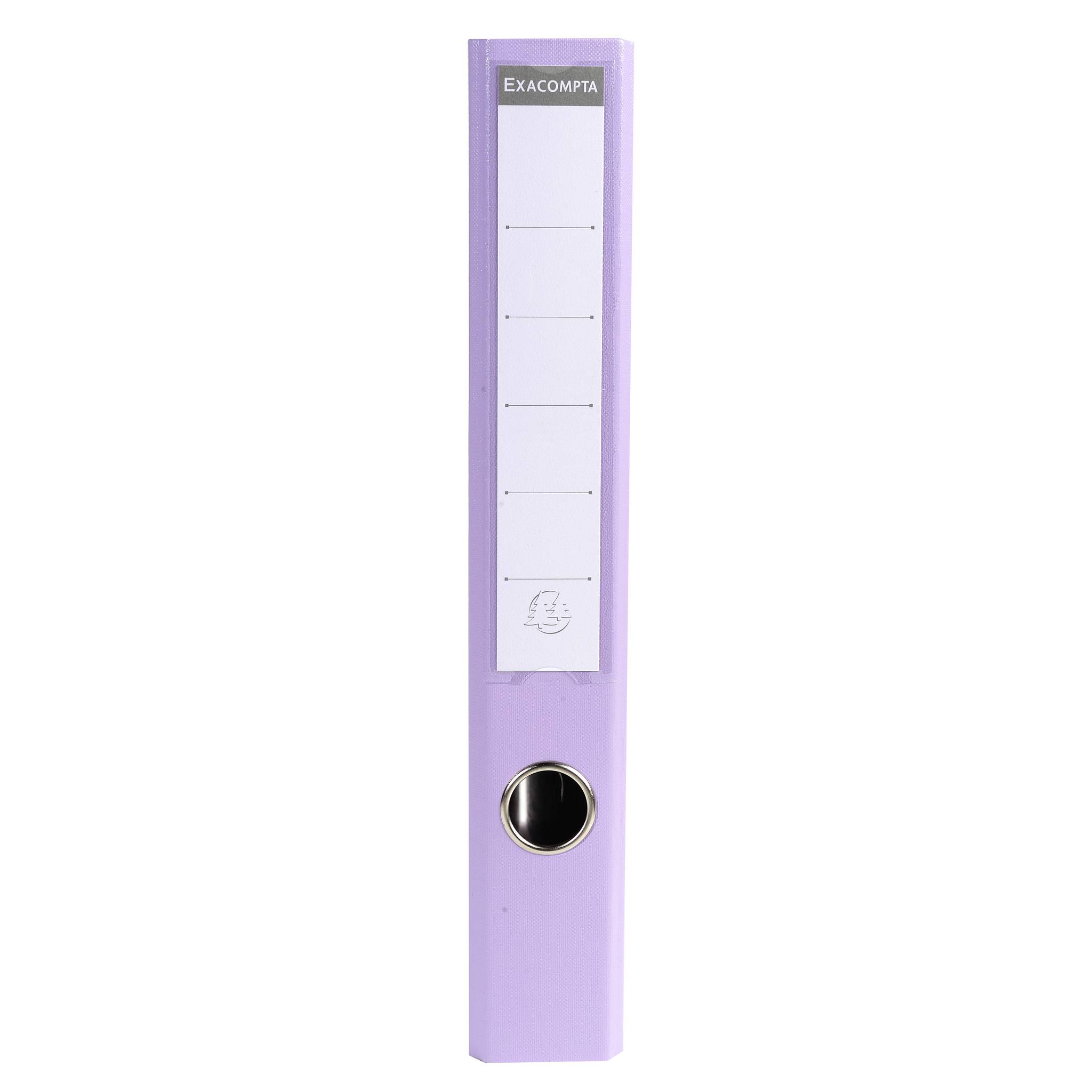 Exacompta 10x Ordner Prem'Touch PVC Rücken 50mm 32x29cm A4 Maxi Flieder 53507E