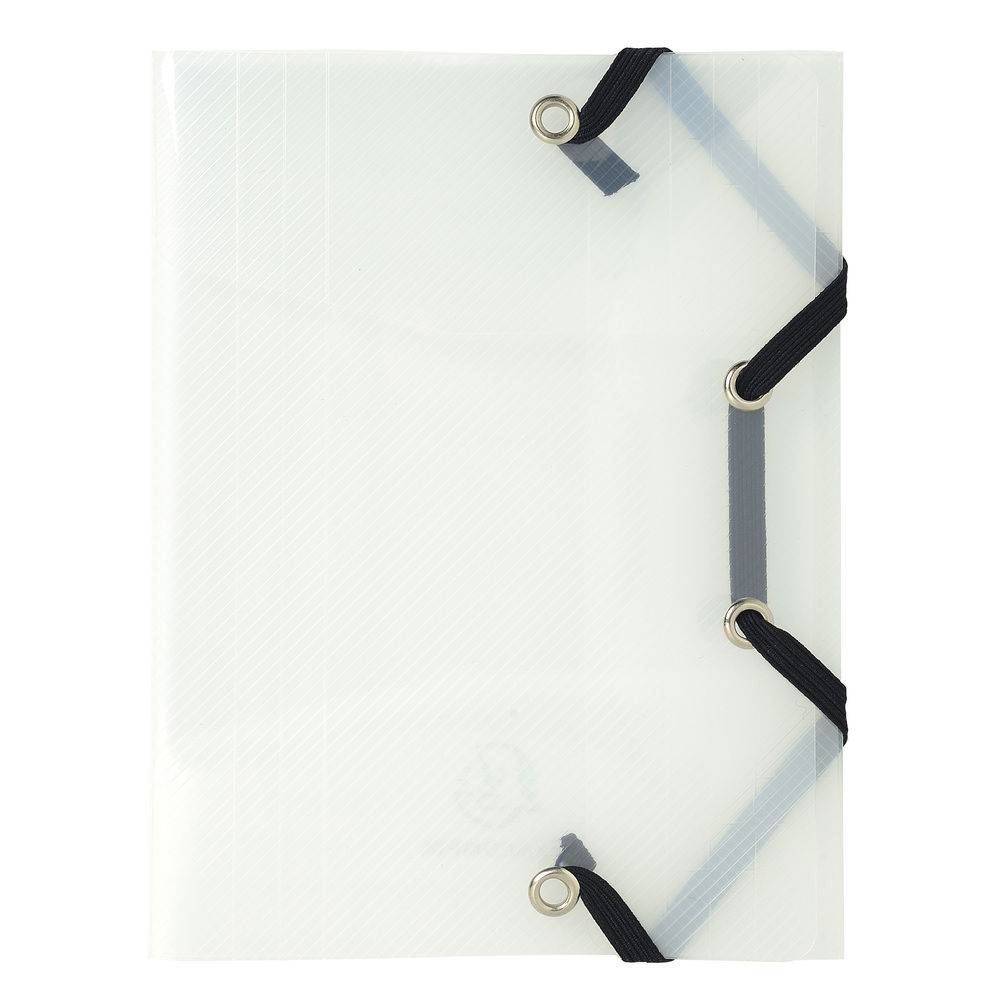 Exacompta 25x Sammelmappe +3 Klappen Gummizug PP 12x16cm A6+ sortiert 50700E