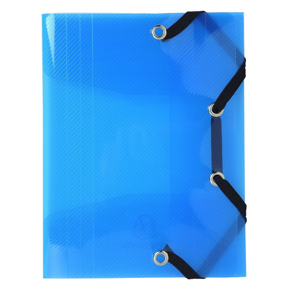 Exacompta 25x Sammelmappe +3 Klappen Gummizug PP 12x16cm A6+ sortiert 50700E