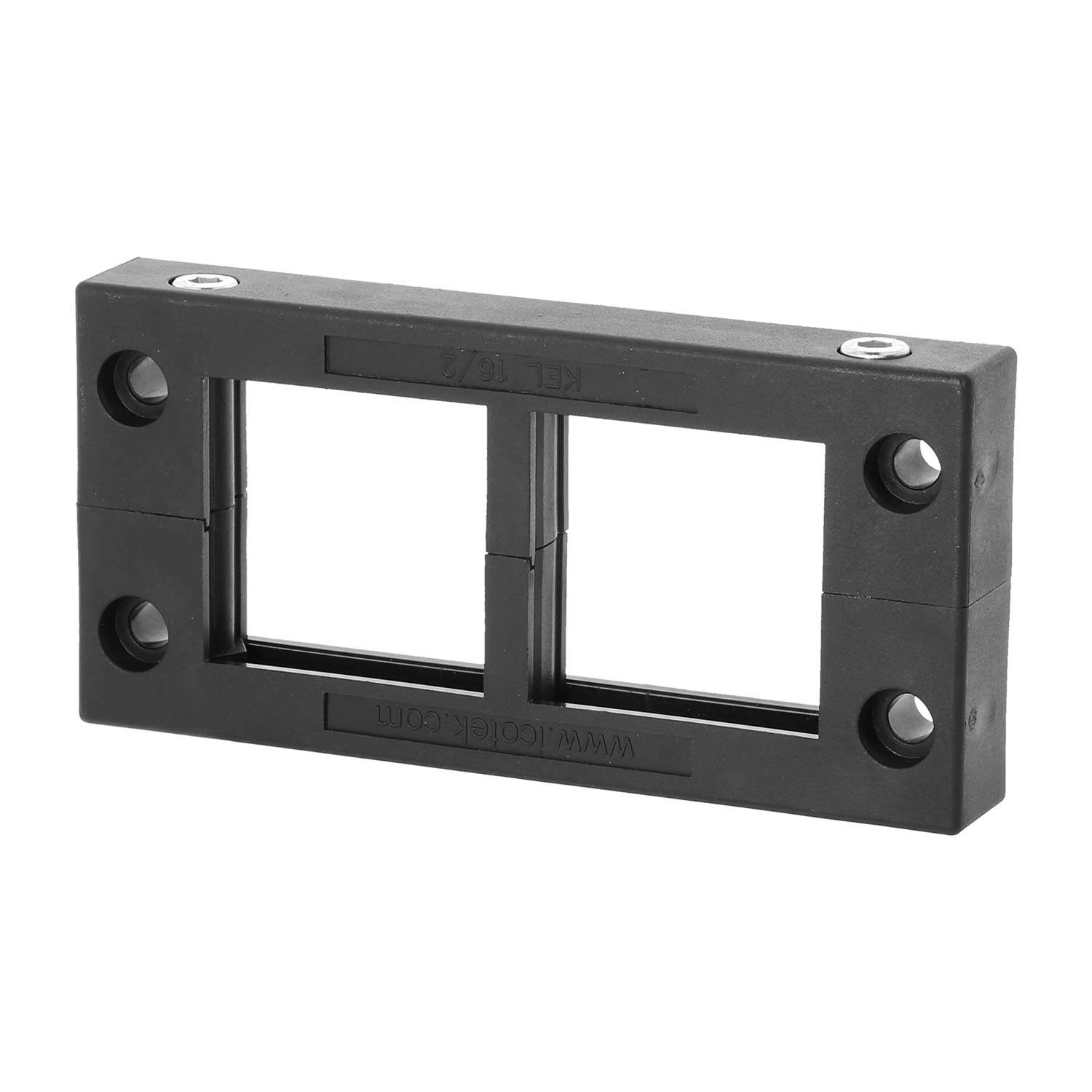 42162 icotek Kabeleinführungsleiste KEL16/02 für Kabeltüllen 2x groß Montageausschnitt 86,0mm x 36,0mm - 1Stück