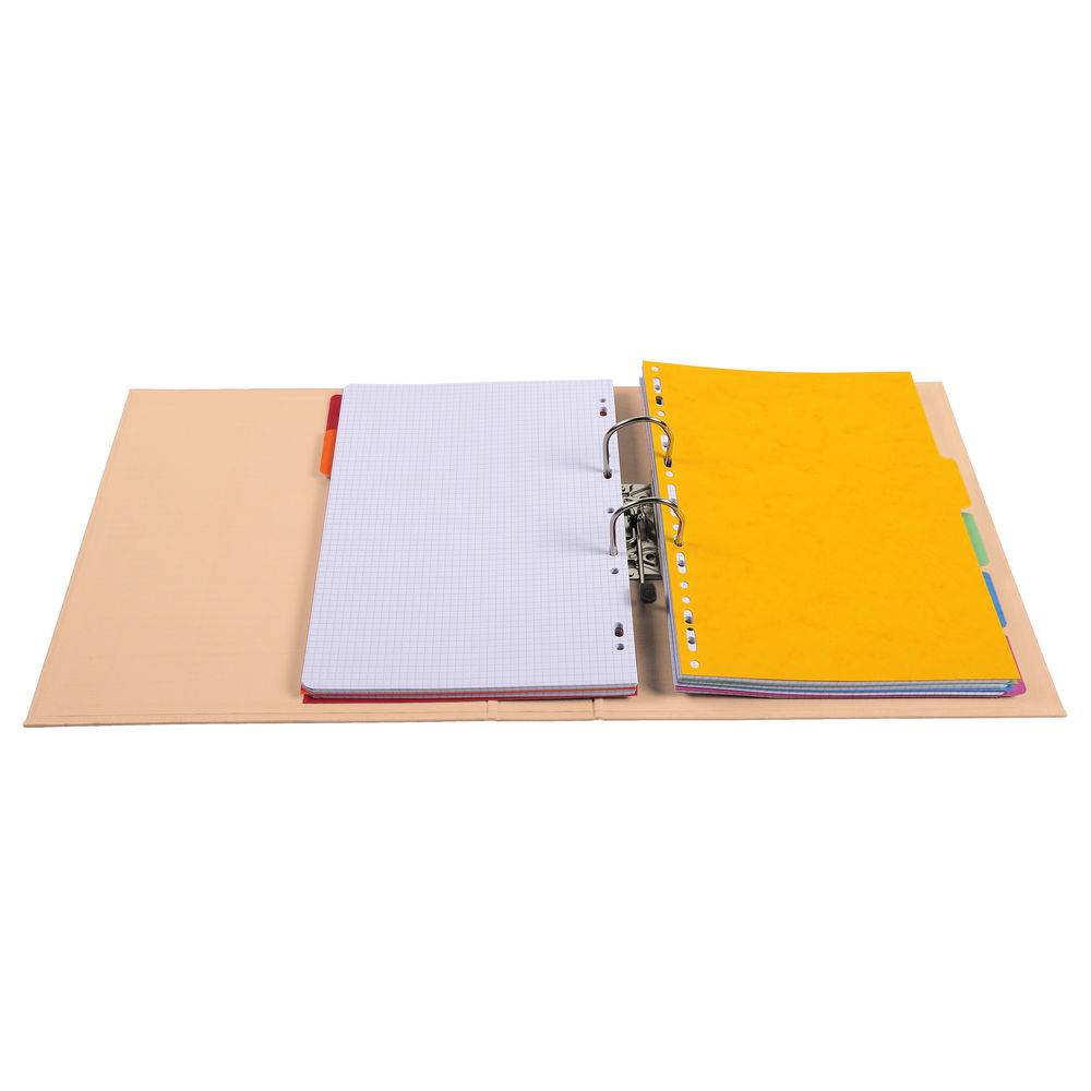 Exacompta 10x Ordner Prem'Touch PVC, Rücken 70mm, 32x29cm A4 Maxi, Lachs, 53705E