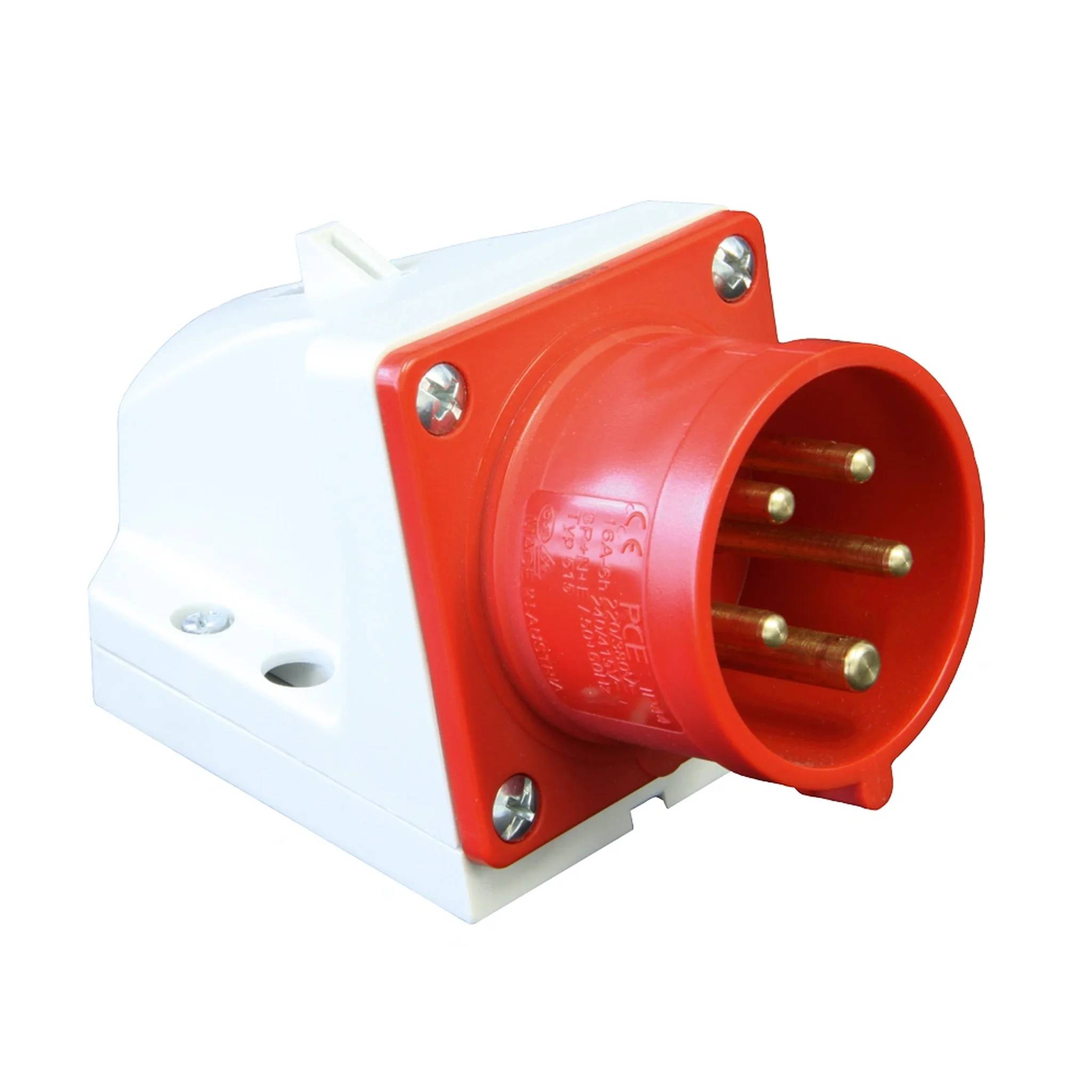 PC ELECTRIC CEE Wandgerätestecker, 32A, 5p, 6h, IP44, 1 Stk.