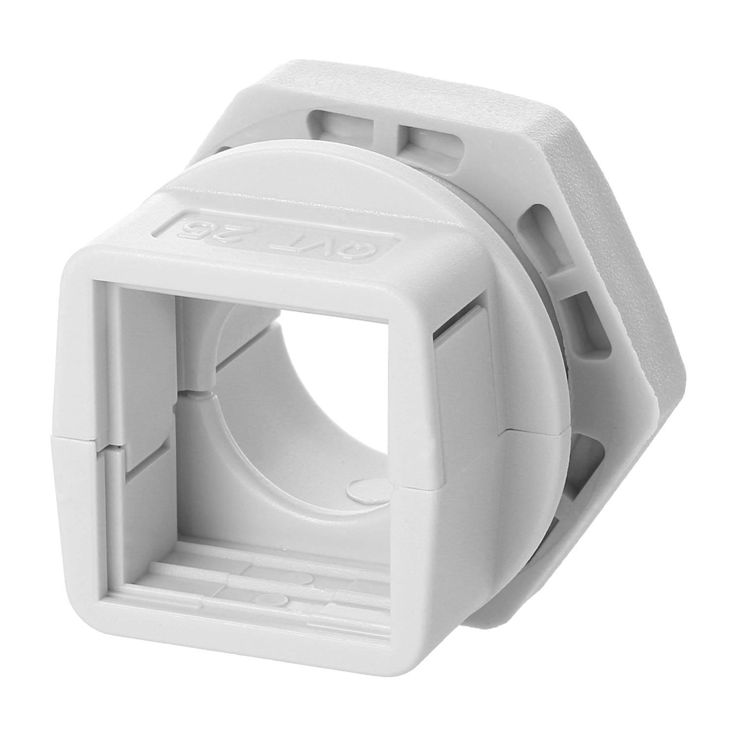 45702 icotek Kabelverschraubung teilbar mit Gegenmutter M25x1,5 für eine Kabeltülle QT klein Montageausschnitt