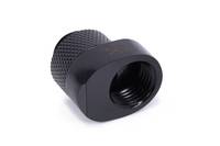 Alphacool Eiszapfen 8mm Versatzstück drehbar G1/4 AG auf G1/4 IG - black, Schlauchanschluss, Schwarz, 1/4 Zoll, 22,5 mm,