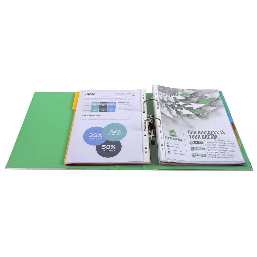 Exacompta 10x Ordner Prem'Touch außen PP Rücken 80mm 32x30cm A4 Maxi Grün 53343E