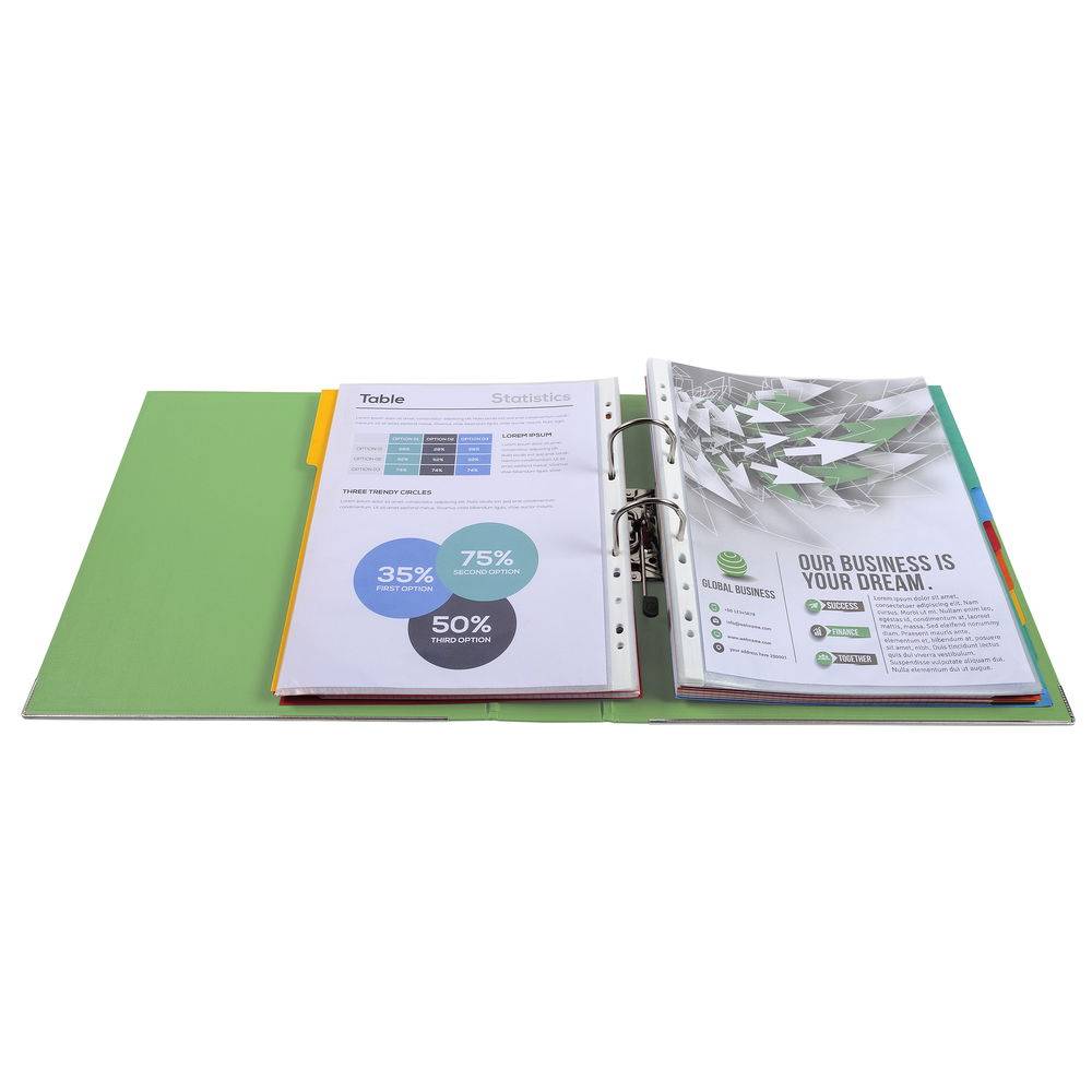 Exacompta 10x Ordner Prem'Touch außen PP Rücken 80mm A4 Maxi Anisgrün 53356E