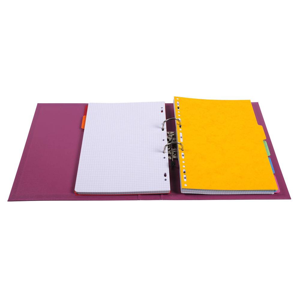 Exacompta 10x Ordner Prem'Touch PVC Rücken 50mm 32x29cm A4 Maxi Fuchsia 53547E