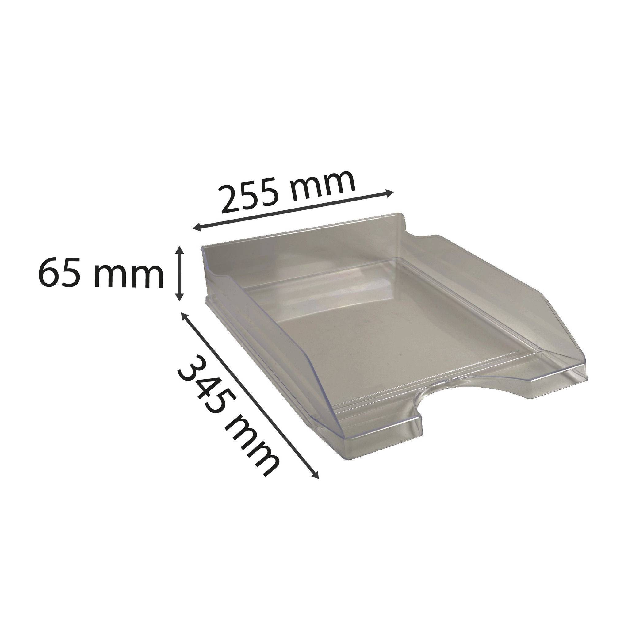 Exacompta 10x Briefablage Ecotray, Office - Transparent grau - 12327D