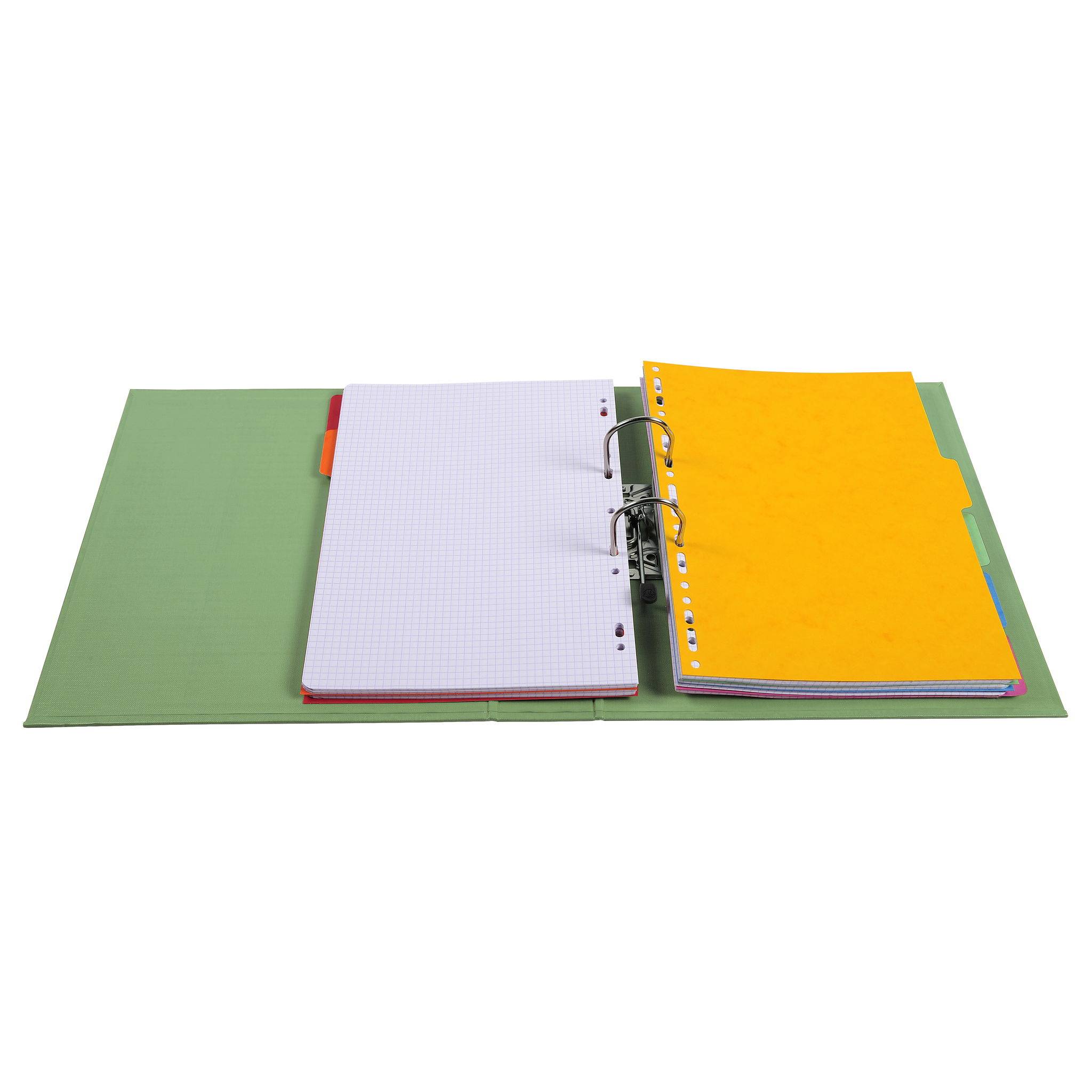 Exacompta 10x Ordner Prem'Touch PVC Rücken 70mm 32x29cm A4 Maxi Anisgrün 53756E